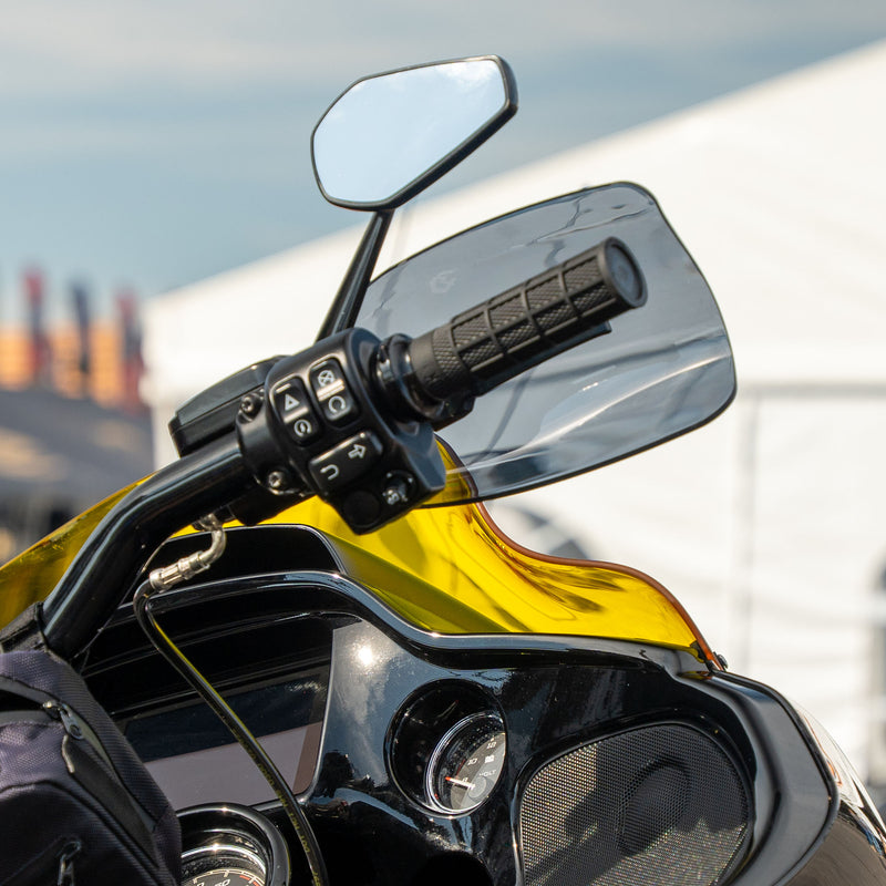 Dark Smoke Flare Hand Guards for Harley-Davidson Motorcycle(Dark Smoke (Polycarbonate))