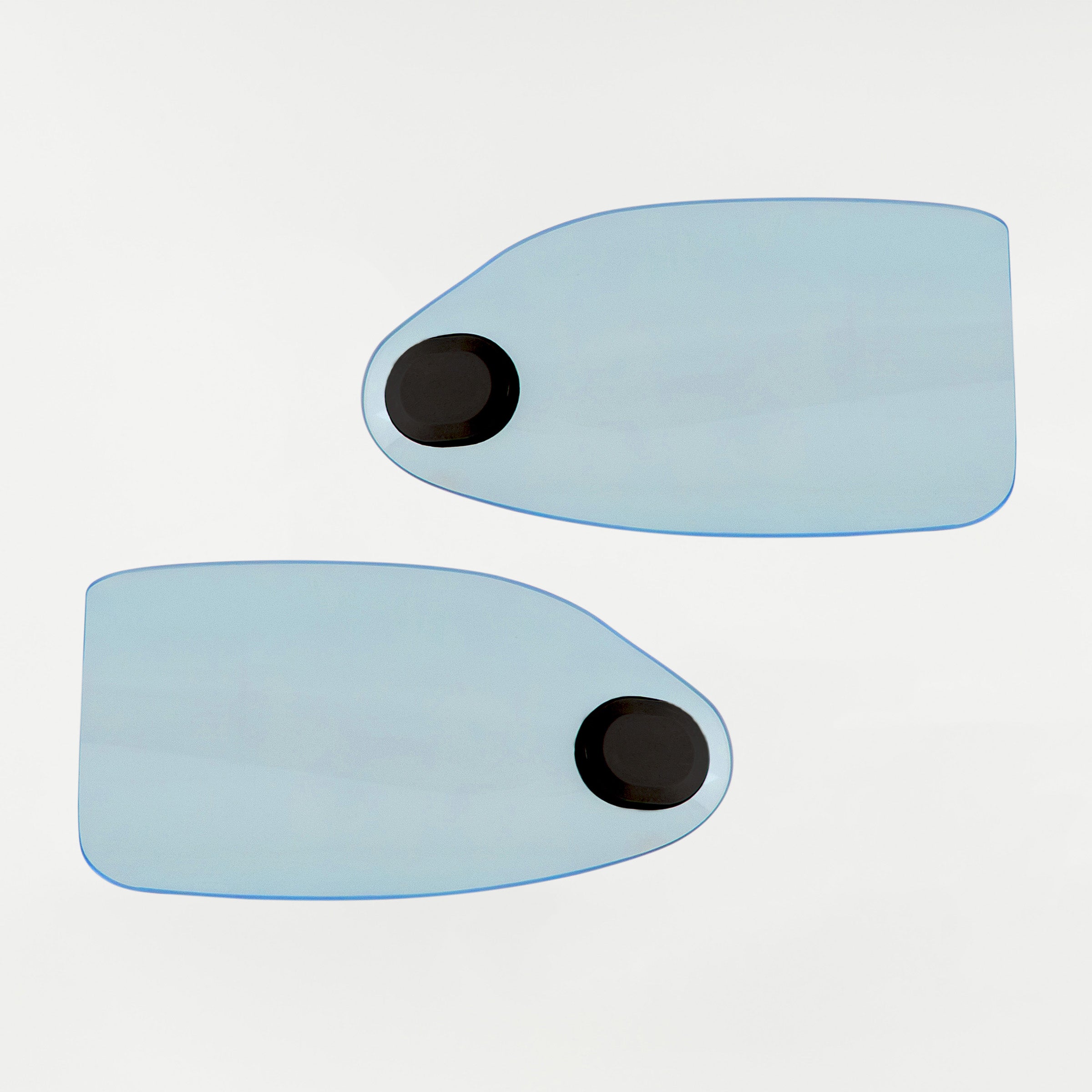 Blue Ice Flare Hand Guards for Harley-Davidson Motorcycle(Blue Ice (Acrylic) - Front View)