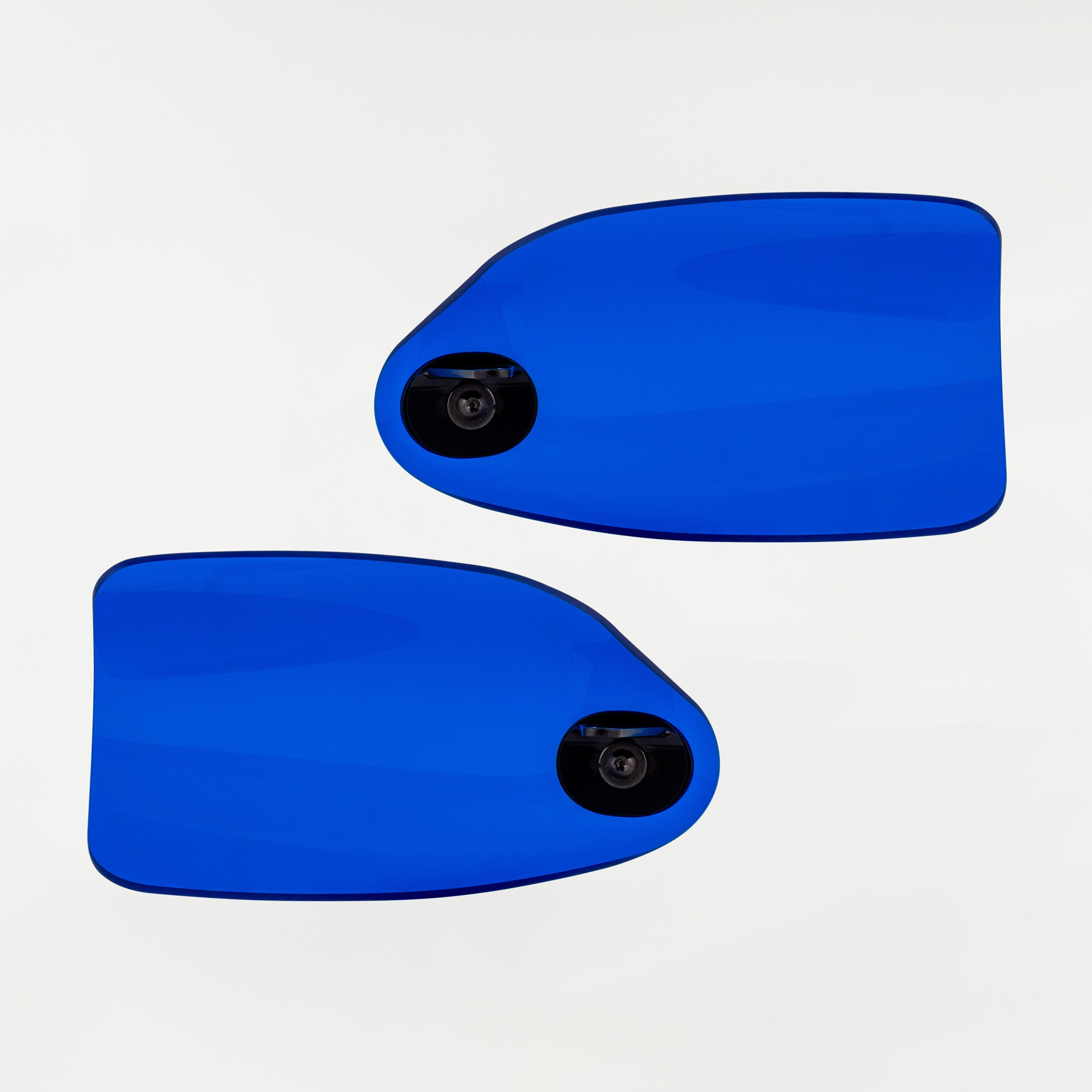 Blue Flare Hand Guards for Harley-Davidson Motorcycle(Blue (Acrylic) - Back View)
