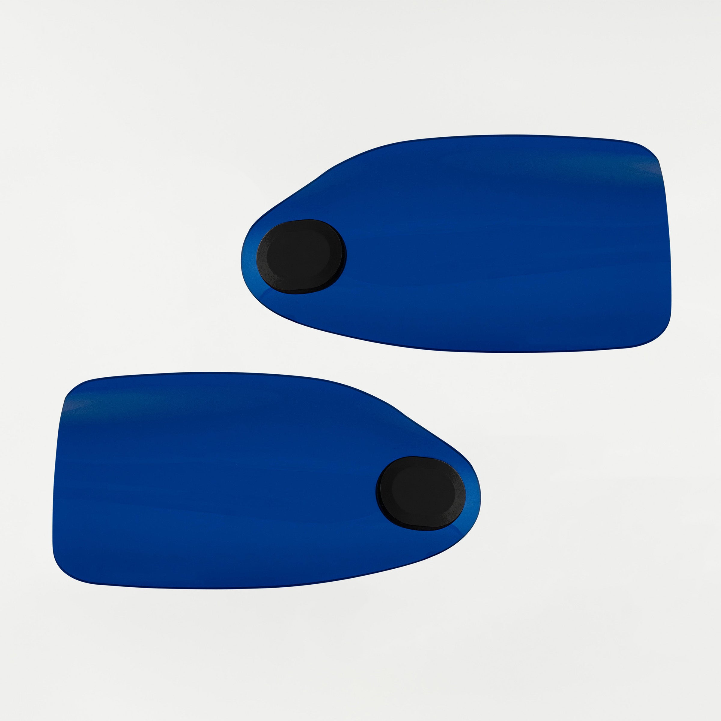 Blue Flare Hand Guards for Harley-Davidson Motorcycle(Blue (Acrylic) - Front View)