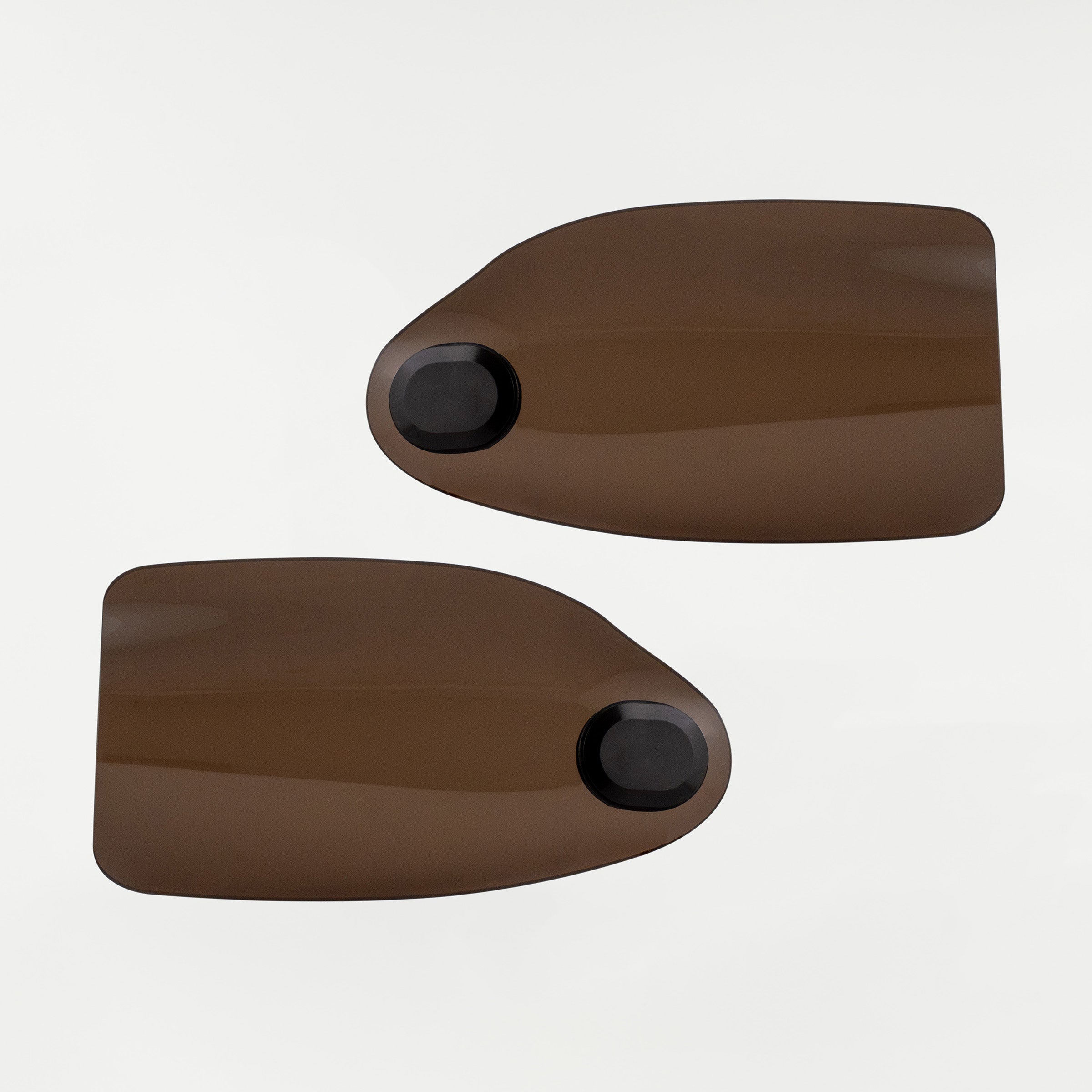 Bronze Flare Hand Guards for Harley-Davidson Motorcycle(Bronze (Acrylic) - Front View)