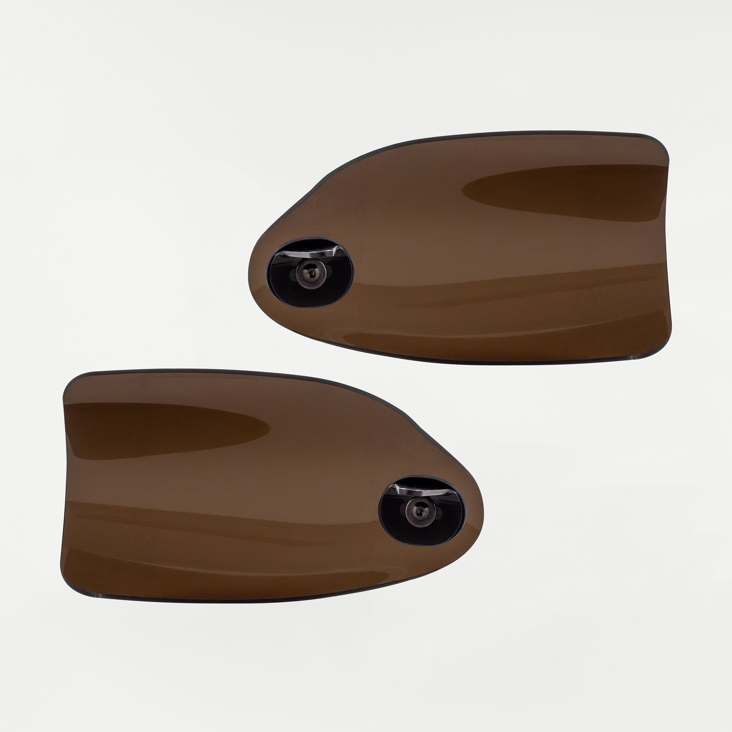 Bronze Flare Hand Guards for Harley-Davidson Motorcycle(Bronze (Acrylic) - Back View)
