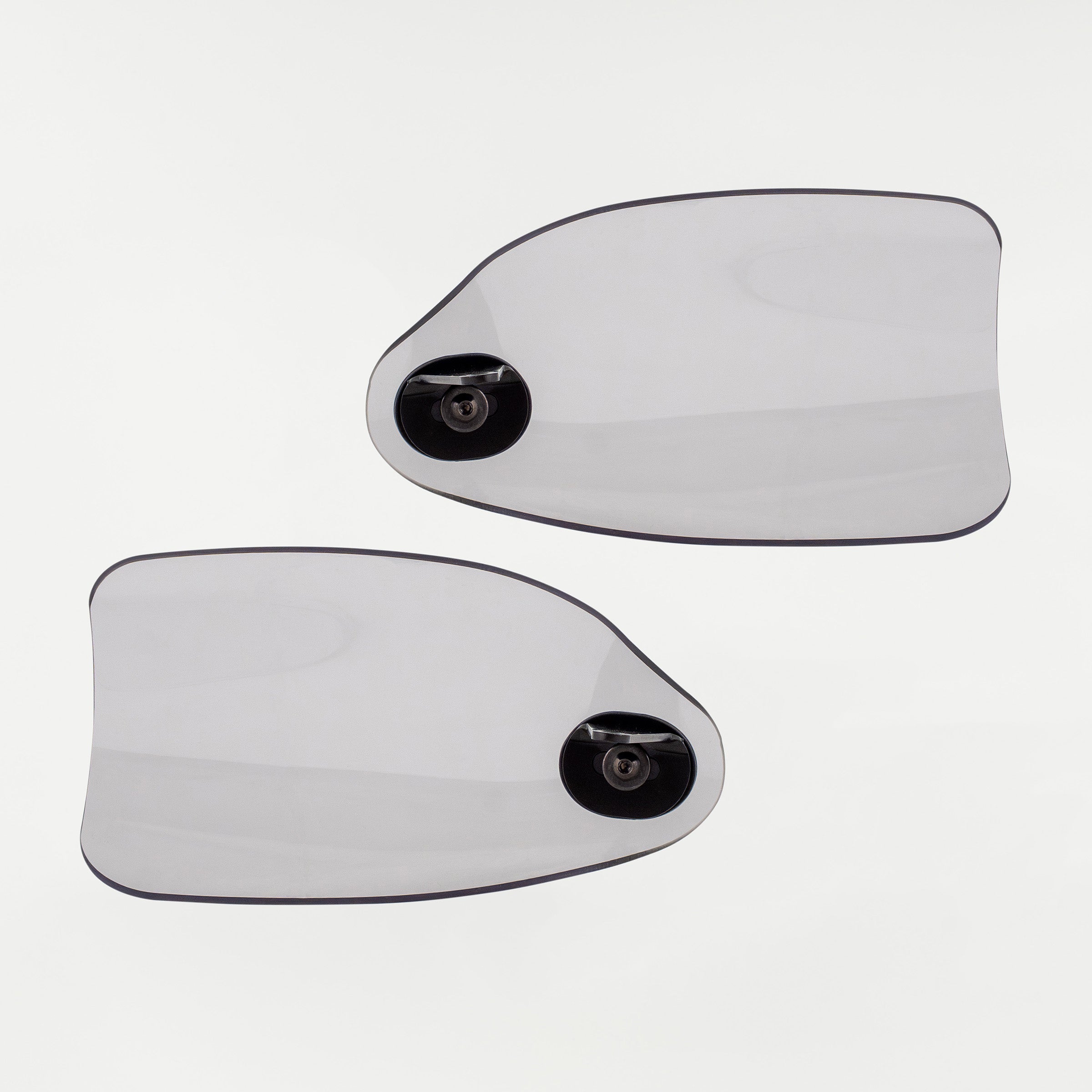 Clear Flare Hand Guards for Harley-Davidson Motorcycle(Clear (Polycarbonate) - Back View)