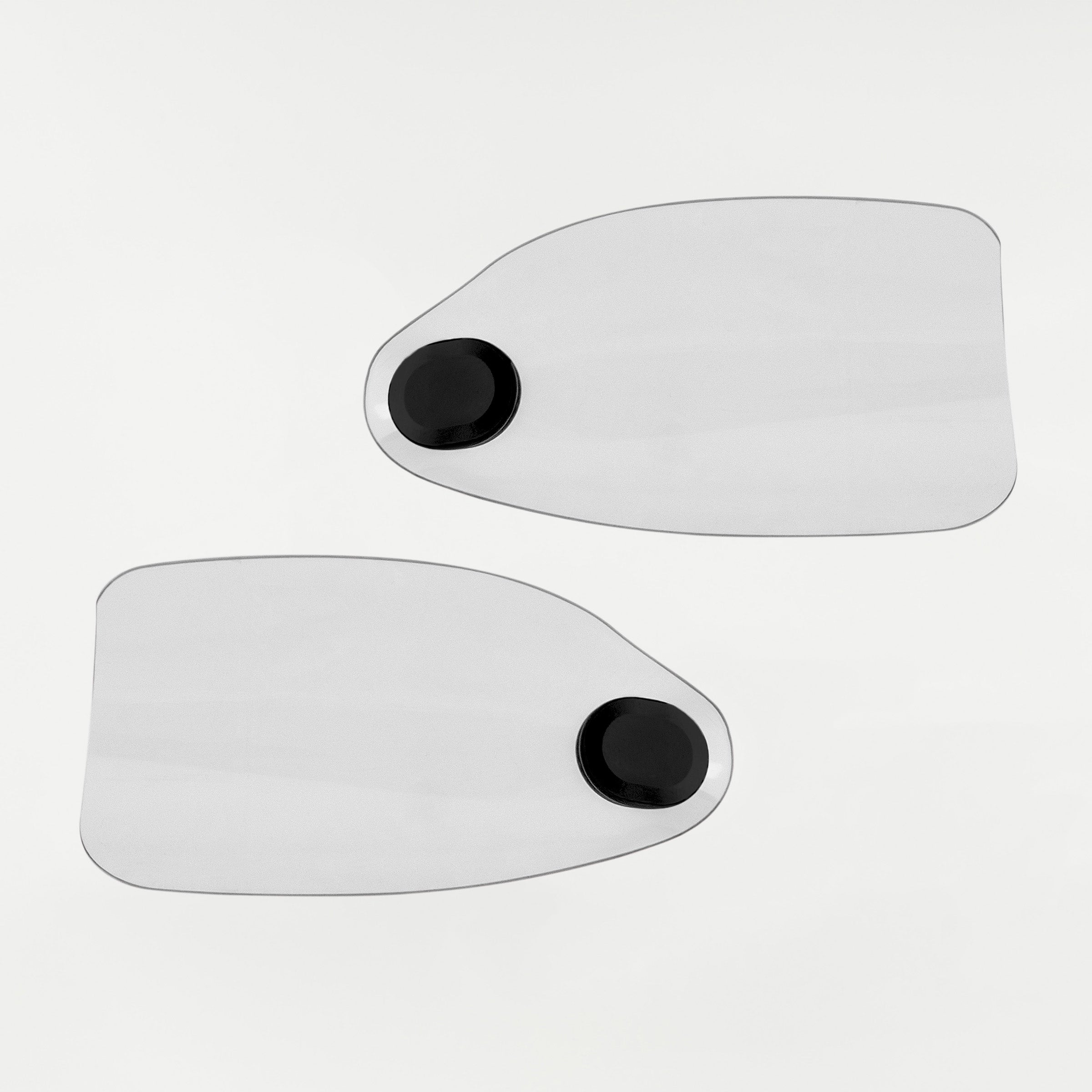 Clear Flare Hand Guards for Harley-Davidson Motorcycle(Clear (Polycarbonate) - Front View)