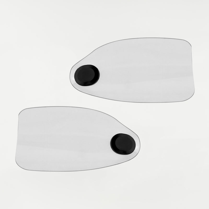 Clear Flare Hand Guards for Harley-Davidson Motorcycle(Clear (Polycarbonate) - Front View)
