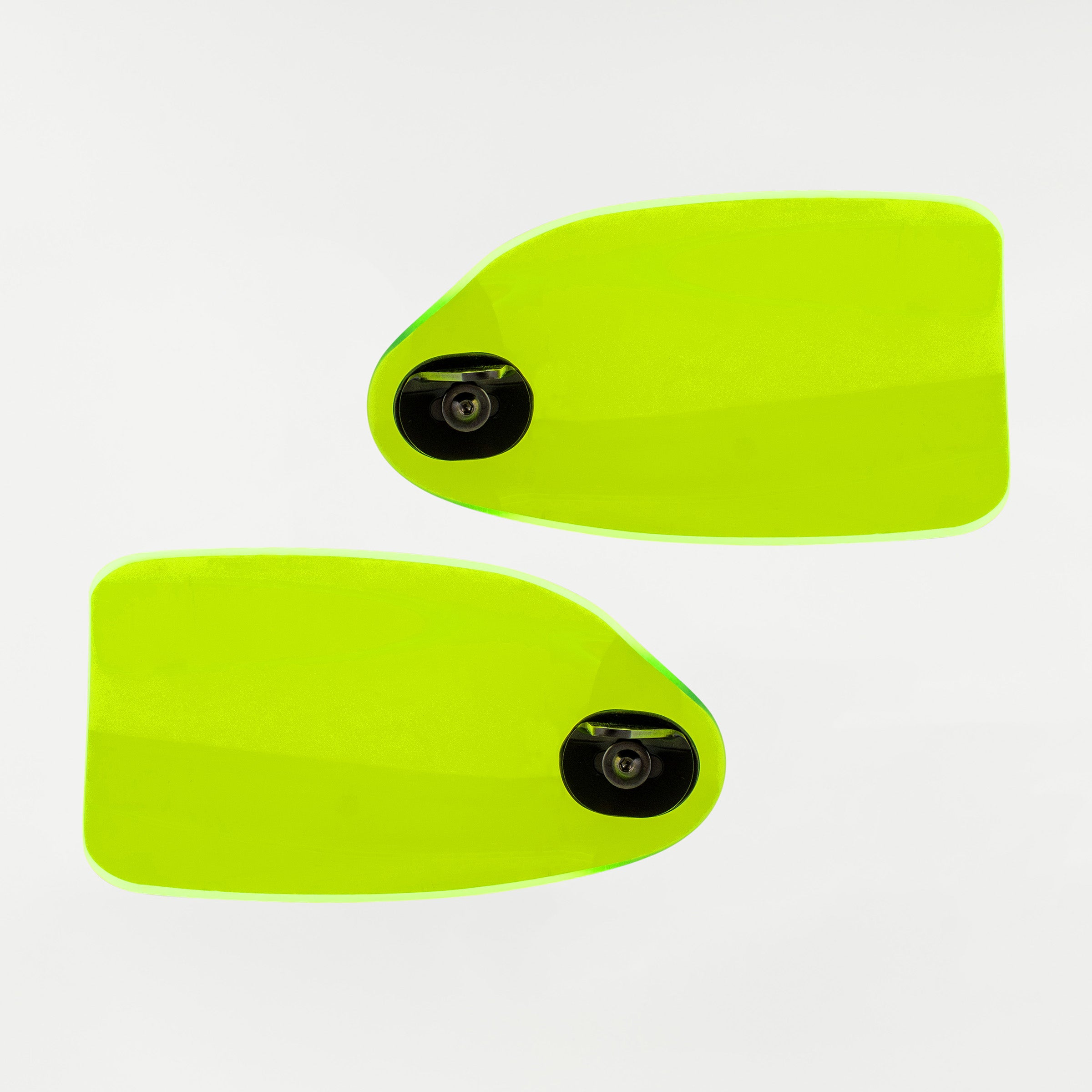 Green Ice Flare Hand Guards for Harley-Davidson Motorcycle(Green Ice (Acrylic) - Back View)