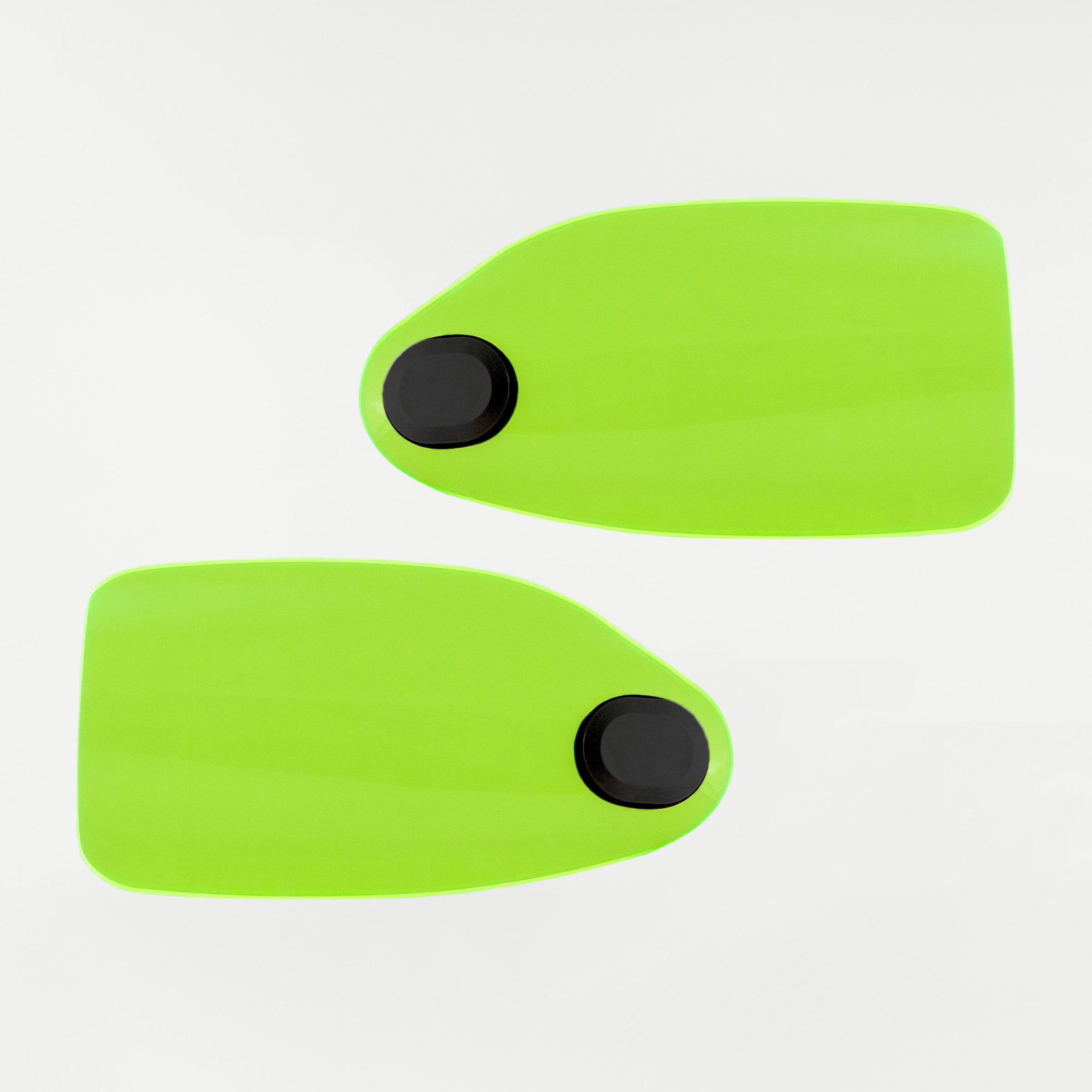 Green Ice Flare Hand Guards for Harley-Davidson Motorcycle(Green Ice (Acrylic) - Front View)