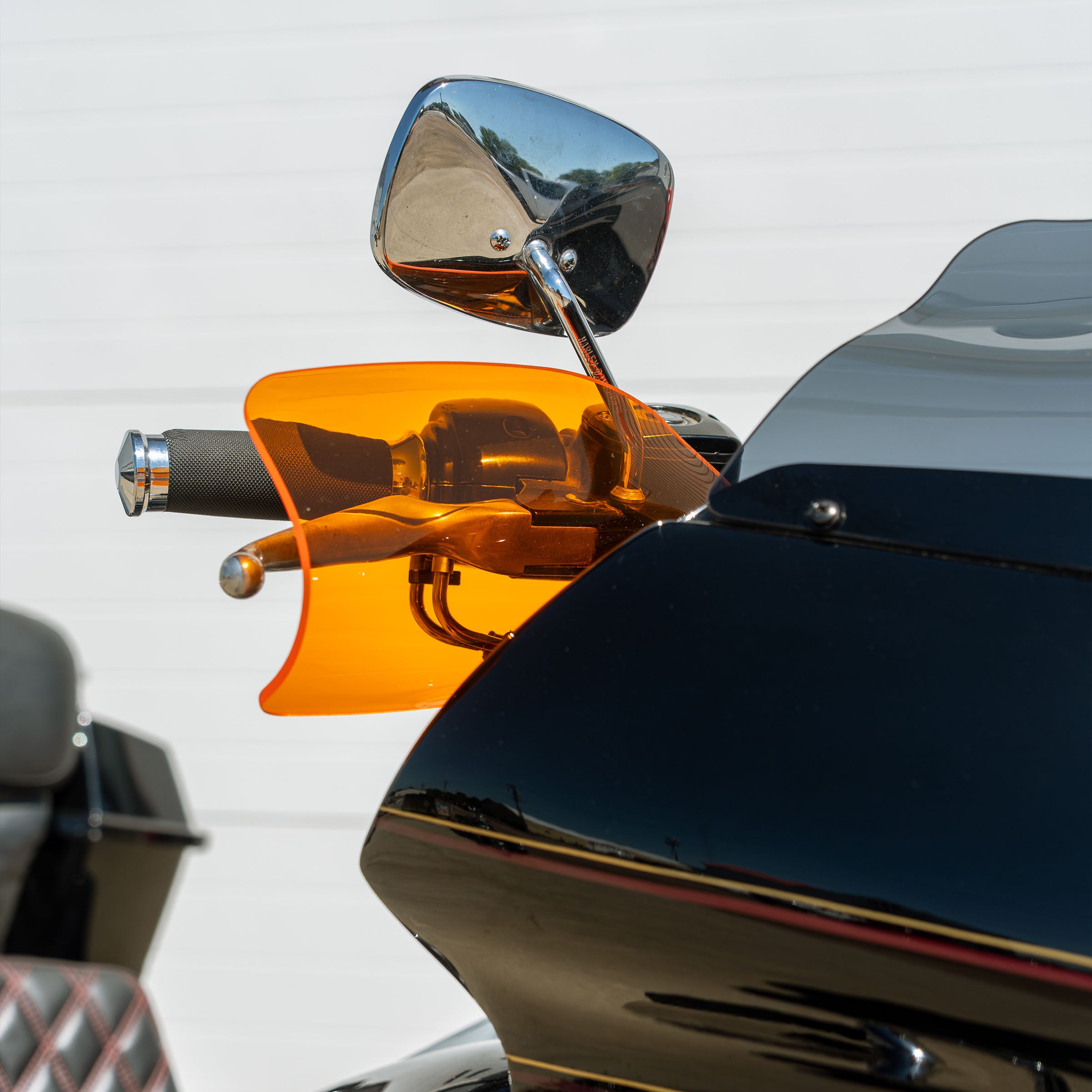 Orange Flare Hand Guards for Harley-Davidson Motorcycle(Orange (Acrylic))