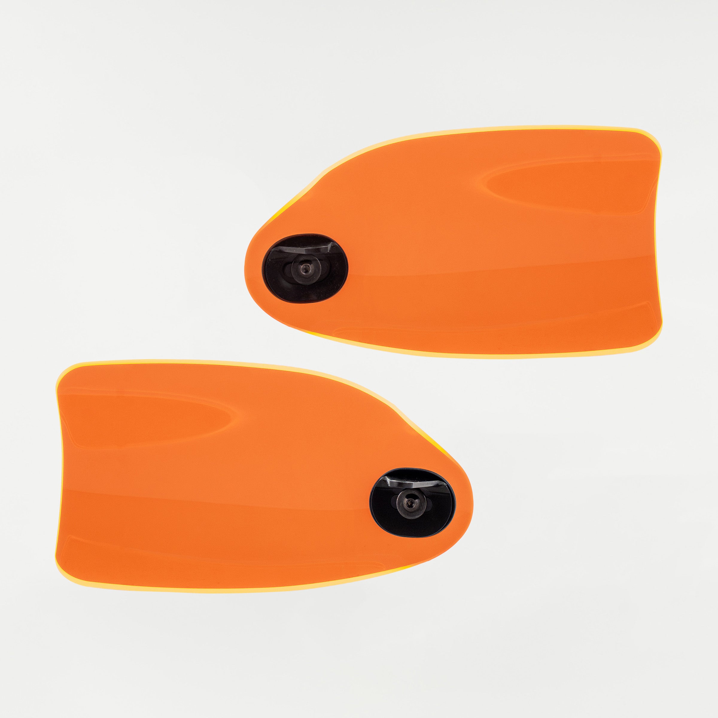 Orange Ice Flare Hand Guards for Harley-Davidson Motorcycle(Orange Ice (Acrylic) - Back View)