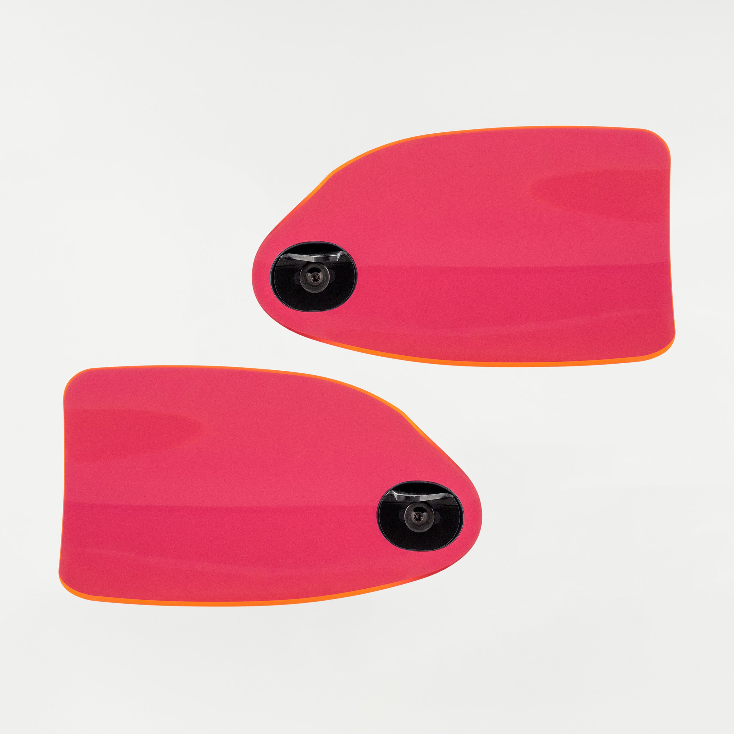 Pink Ice Flare Hand Guards for Harley-Davidson Motorcycle(Pink Ice (Acrylic) - Back View)