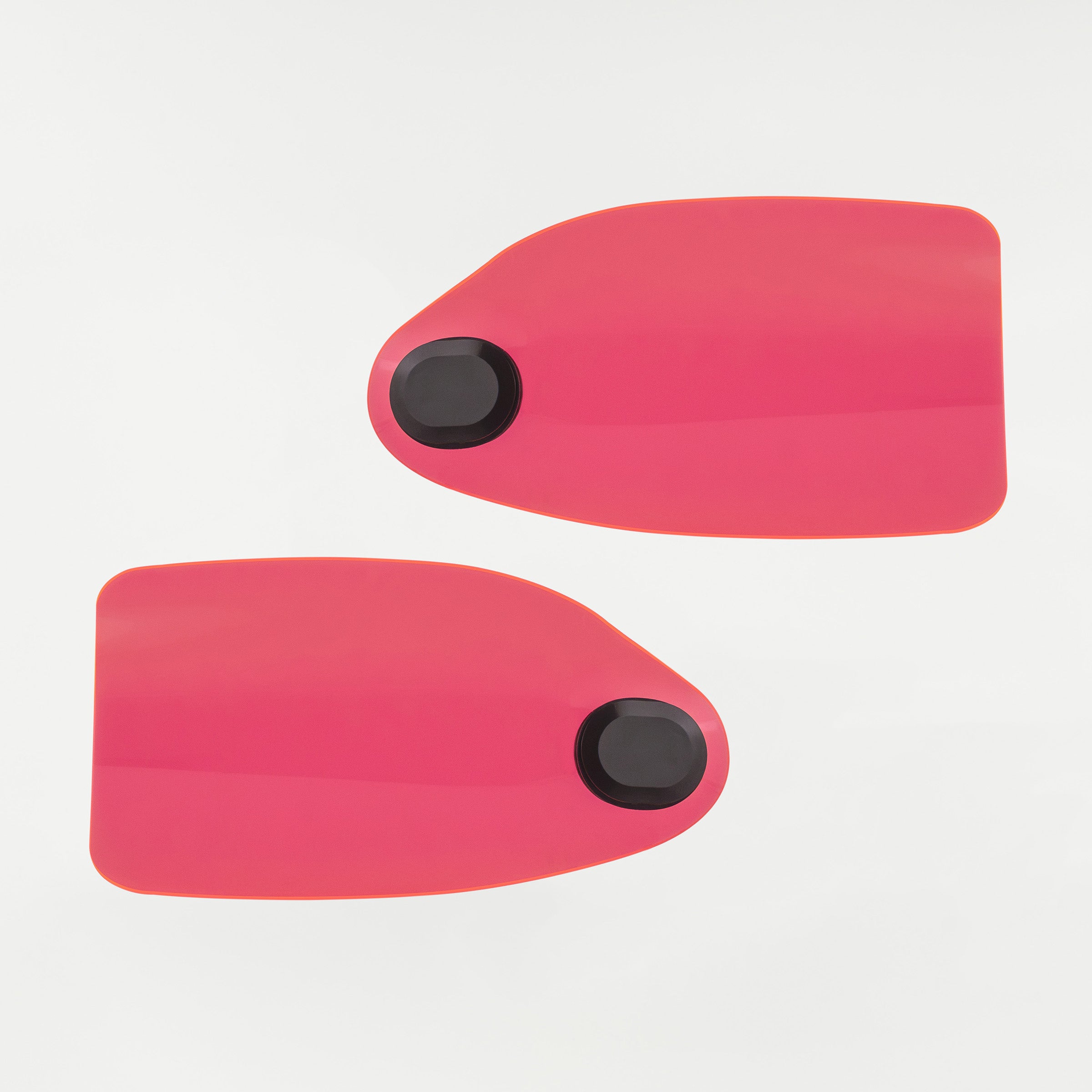 Pink Ice Flare Hand Guards for Harley-Davidson Motorcycle(Pink Ice (Acrylic) - Front View)