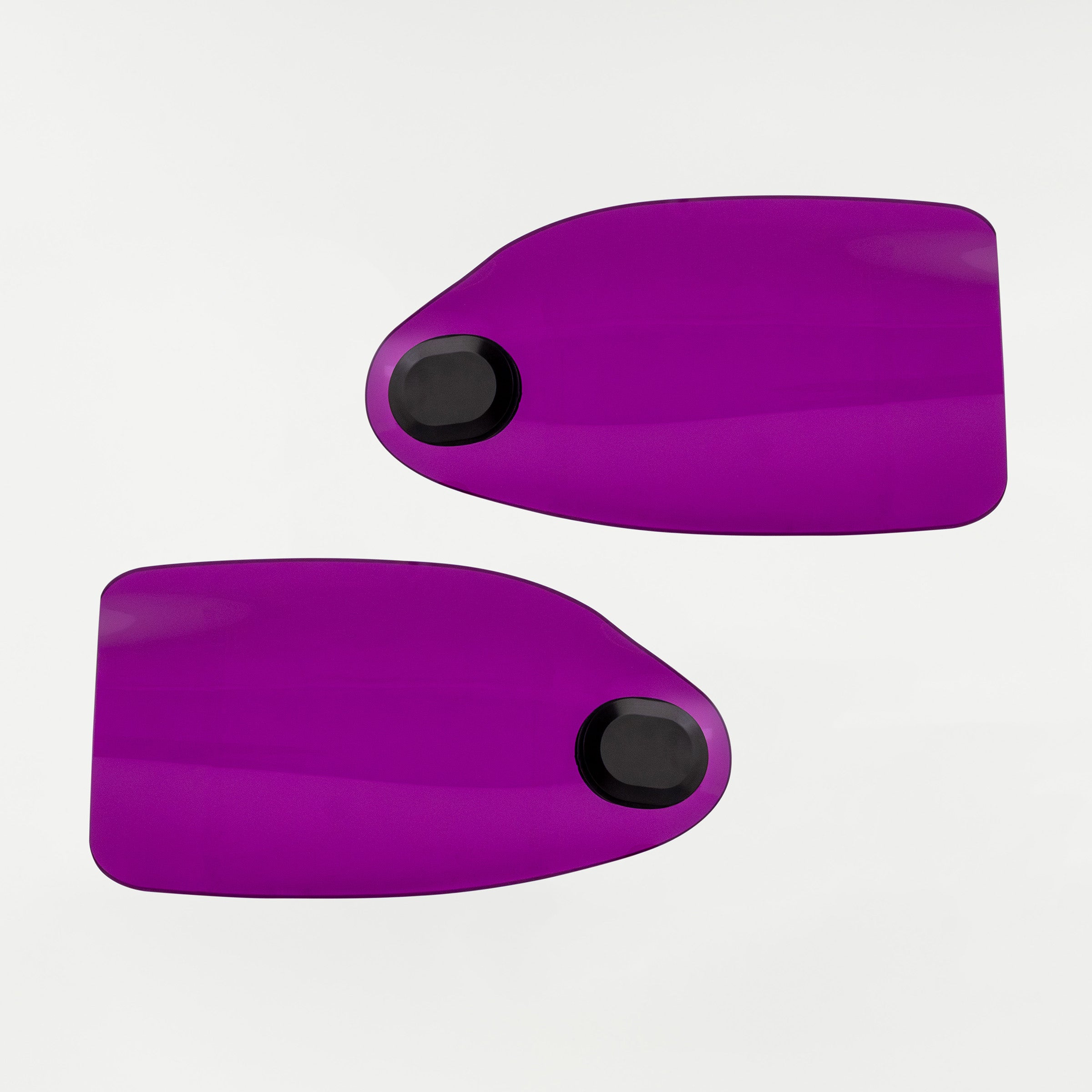 Purple Flare Hand Guards for Harley-Davidson Motorcycle(Purple (Acrylic) - Front View)