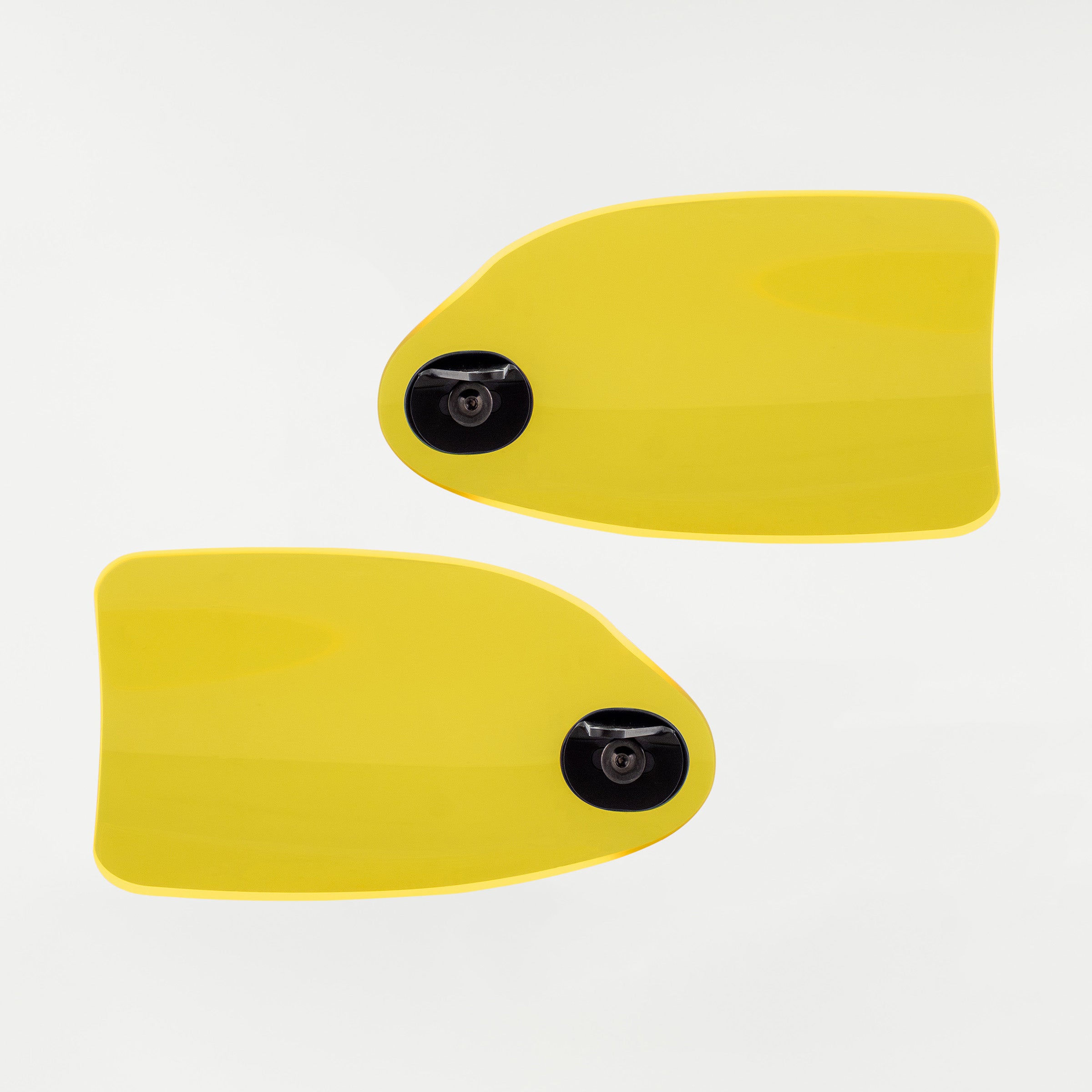 Yellow Ice Flare Hand Guards for Harley-Davidson Motorcycle(Yellow Ice (Acrylic) - Back View)