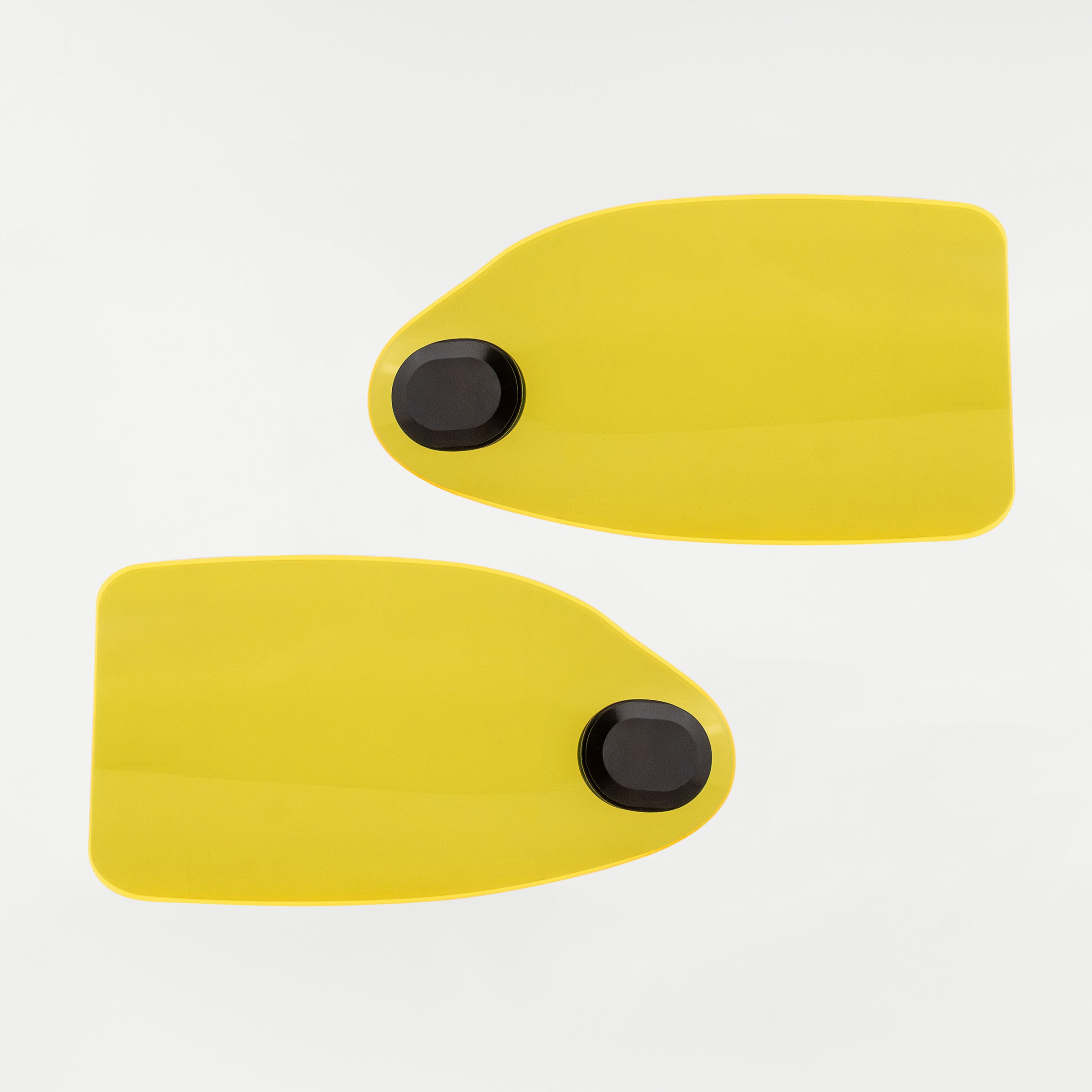 Yellow Ice Flare Hand Guards for Harley-Davidson Motorcycle(Yellow Ice (Acrylic) - Front View)