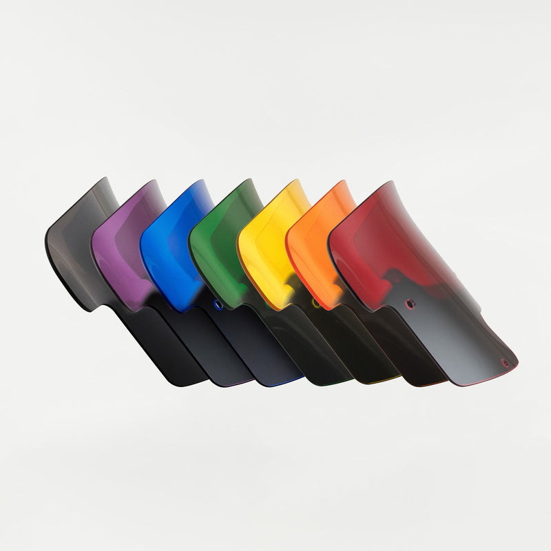 Kolor Windshields for Indian Challenger and Pursuit motorcycle models (Kolor Flare™ Windshields)