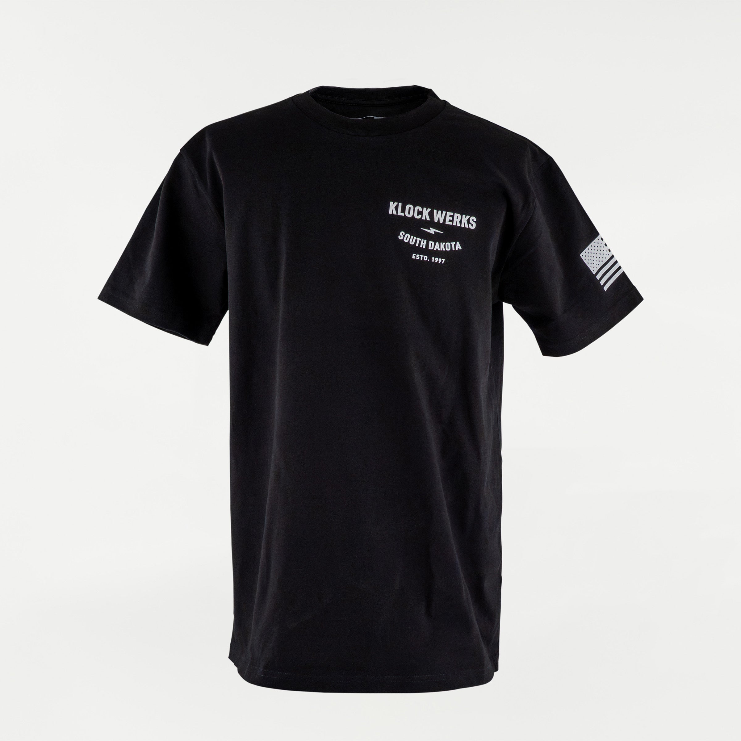 Star Spangled Banner Black T-Shirt (Front - Black)