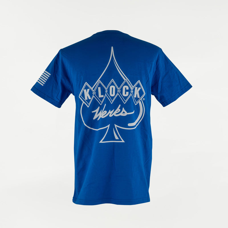 Star Spangled Banner Royal Blue T-Shirt (Back - Royal Blue)