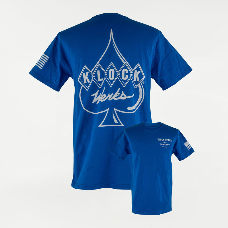 Star Spangled Banner Royal Blue T-Shirt (Royal Blue with White Ink)