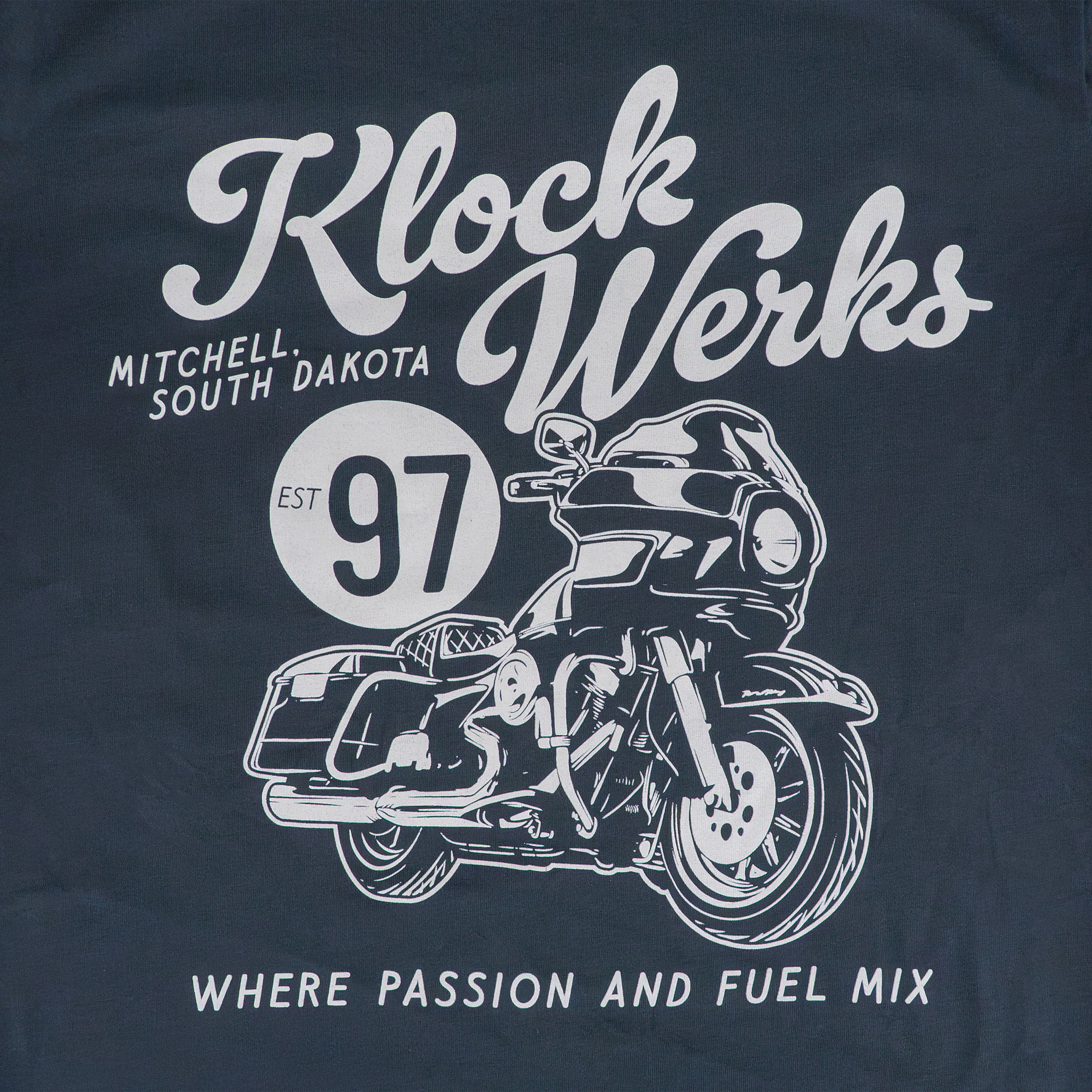 Klassic Houdini T-Shirt Petrol Blue (Front Design - Petrol Blue)