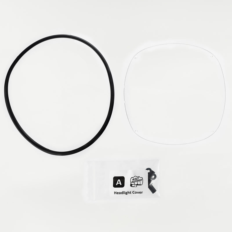 Fairing Headlight Cover for FXRP/FXRT/FXRD Motorcycles Complete Kit Image (Includes Headlight Cover, Trim and Hardware)