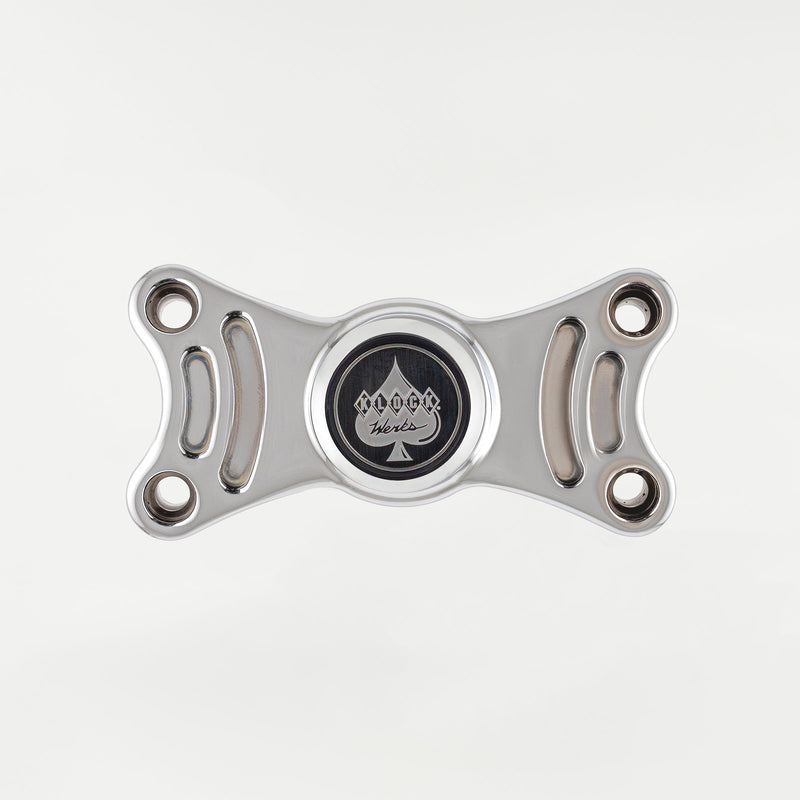 Chrome Center Riser Magnetic Phone Mount for Harley Davidson Motorcycles(Chrome Mount) 