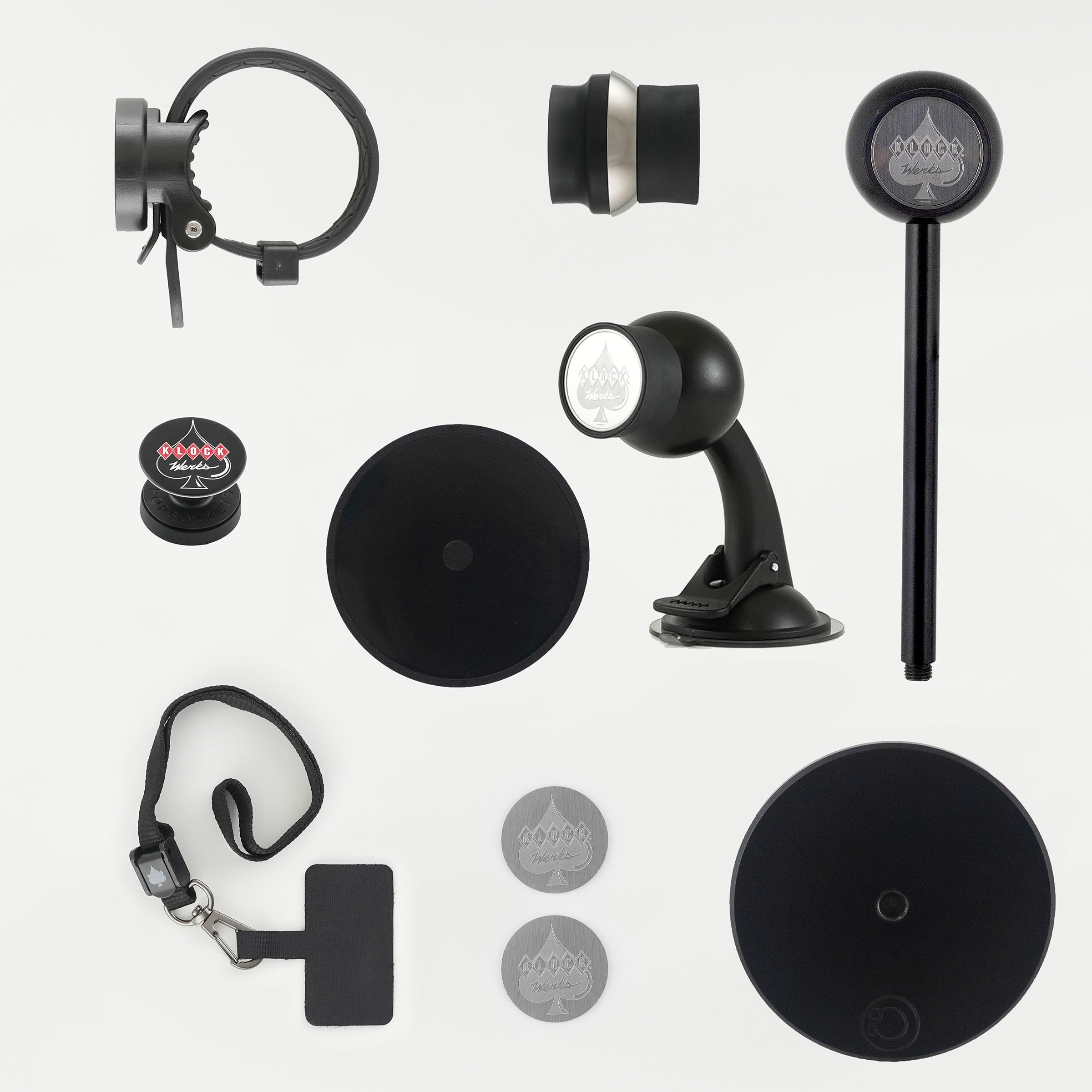 Klock Werks Essential Magnetic Phone Mount Kit (All the components to the Essentials Kit)