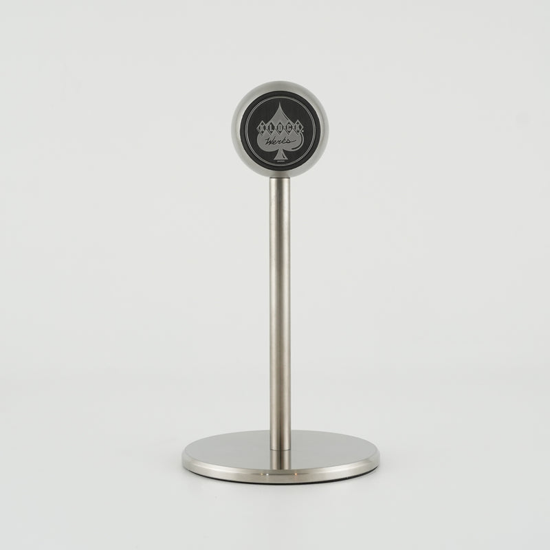 Stainless Steel iOMini Magnetic Phone Mount with Phone (iOmini - Stainless)