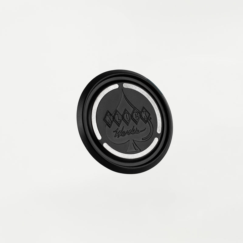 Black iOmount Inductive Charging Disc isolated on a white background
