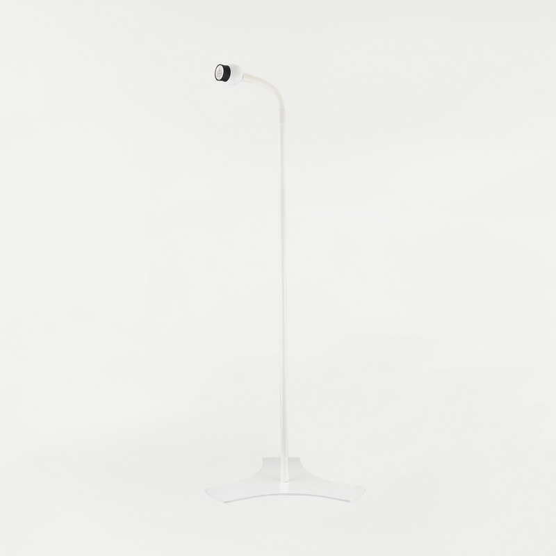 White iOstandXT Magnetic Phone Mount Floor Stand - Height Adjustable