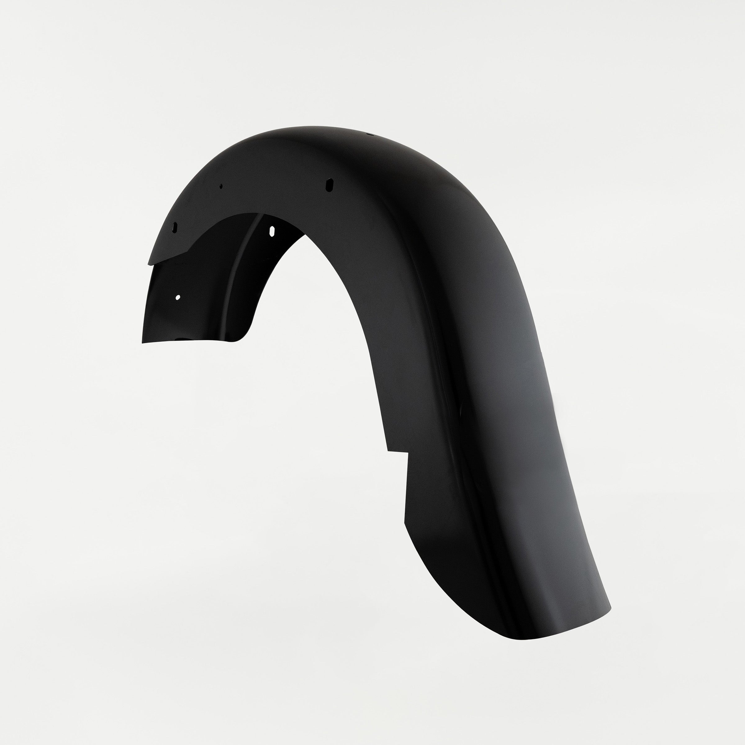 6" Smooth Stretched Benchmark Rear Fender for Harley-Davidson 1997-2008 FL Touring Motorcycle Models(Extended Length Smooth)
