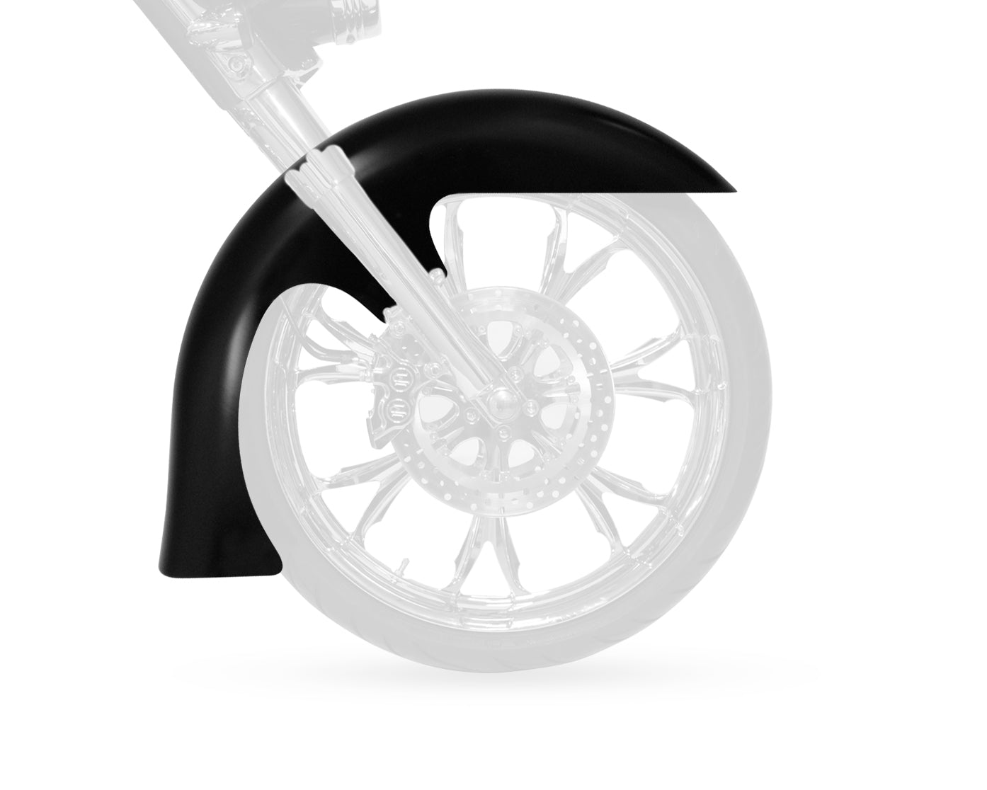 Level Big Wheel Front Fender FIT KIT for Harley-Davidson 2014-2016 Touring Motorcycle Models(Level)