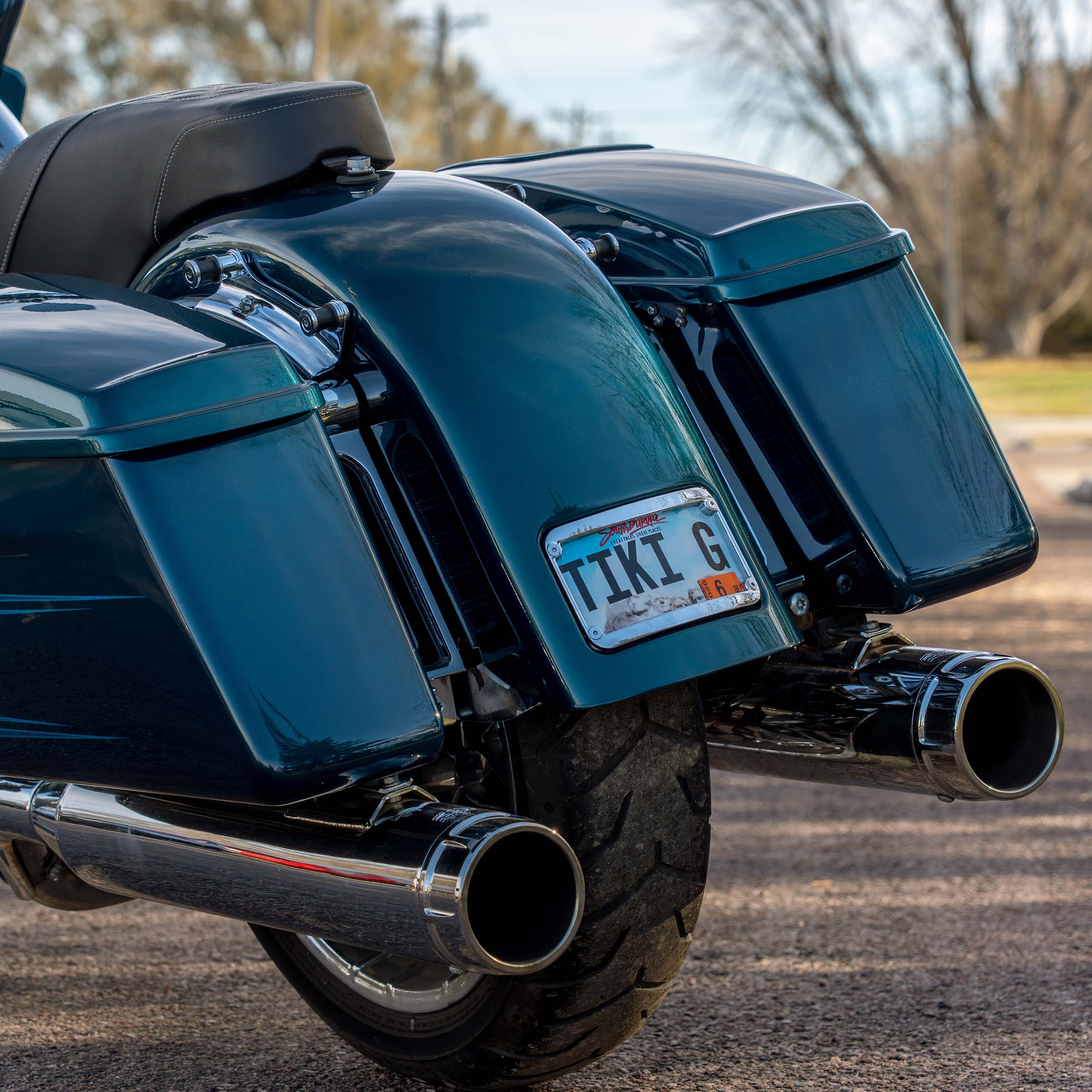 PB Frenched Plate Pocket Benchmark Rear Fender for Harley-Davidson 2009+ FL Touring Motorcycle Models(PB - Frenched)
