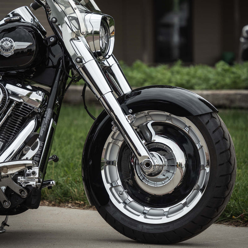 Roller Tire Hugger Front Fenders for Harley-Davidson 2018-2026 Fat Boy Motorcycles(Roller)