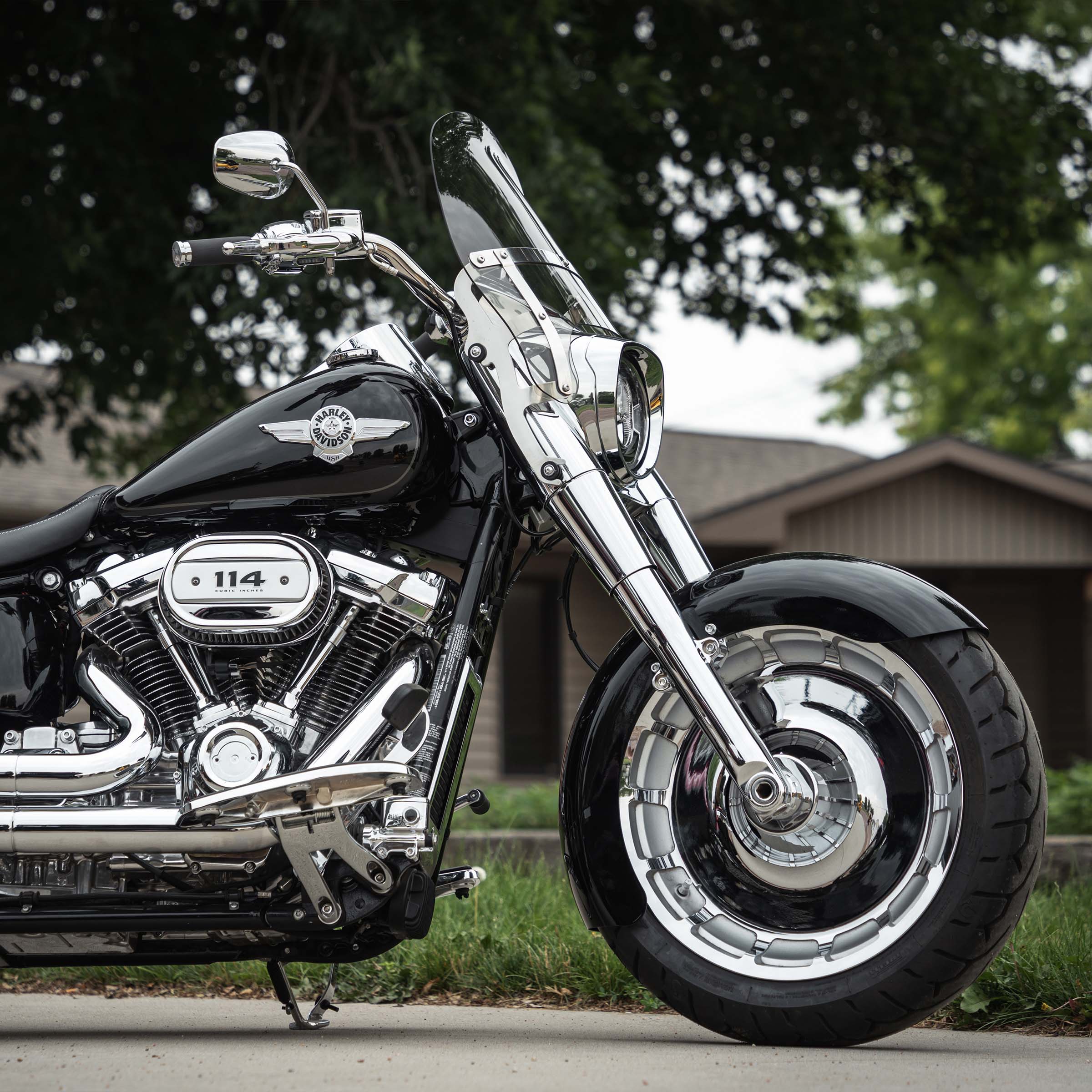 Fatboy front end on sportster best sale