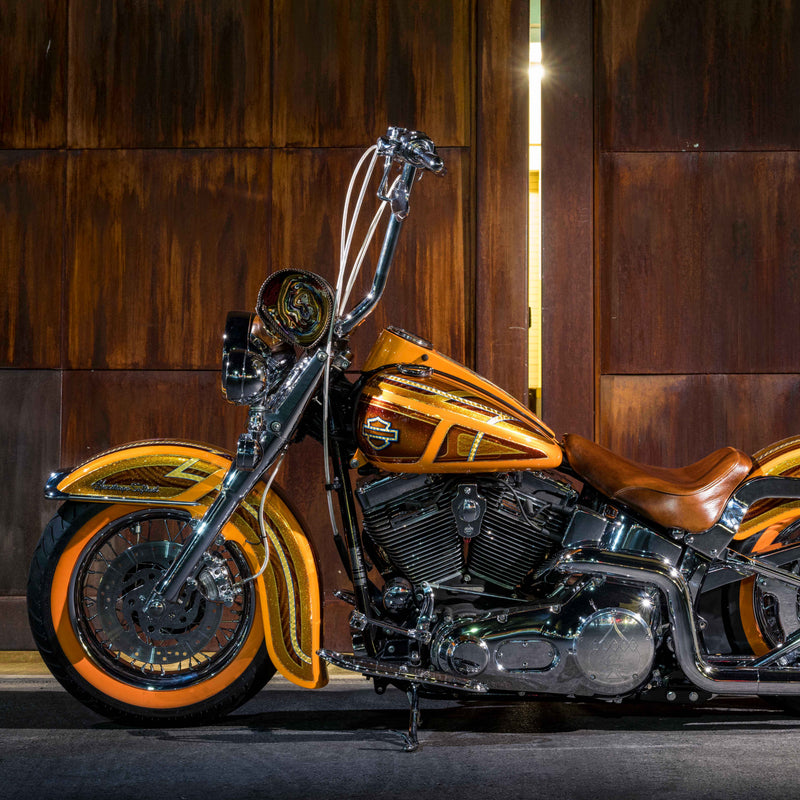 19" Chrome Kliphanger Handlebar for 2008-2013 Road Glide, 2008-2024 Road King and 2008-2017 Softail Harley-Davidson Motorcycles(19" Chrome)