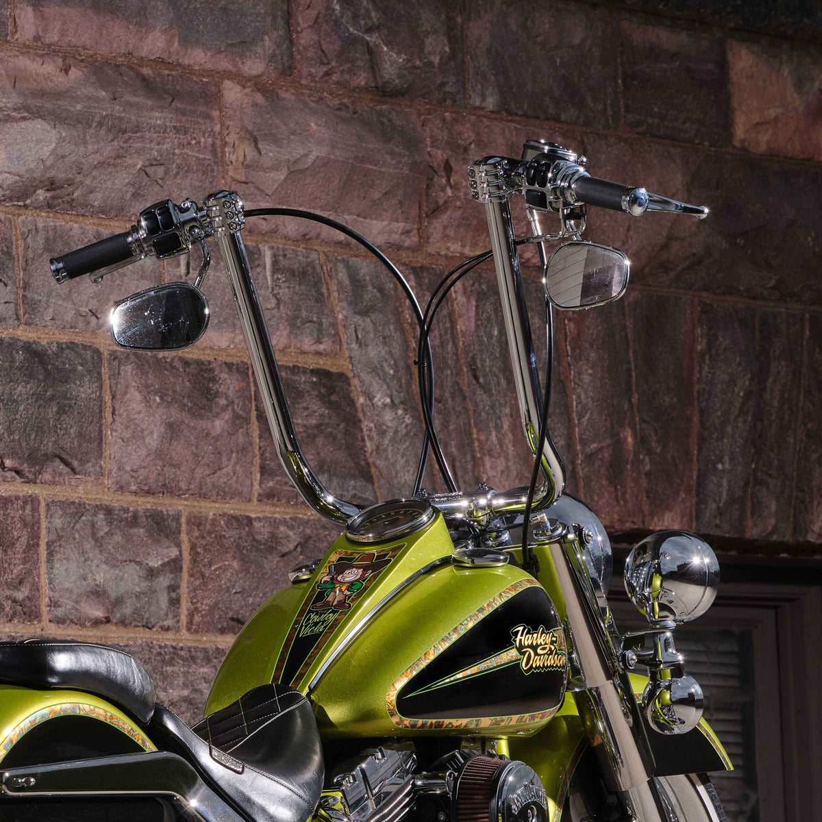 Levier Changement Vitesse Skull KATUR Pour Harley Davidson Softail Road King 1980-2017