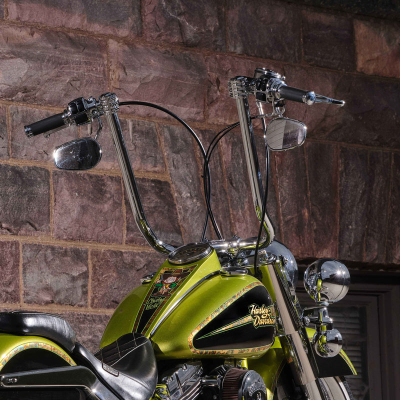 19" Chrome Kliphanger Handlebar for 2008-2013 Road Glide, 2008-2024 Road King and 2008-2017 Softail Harley-Davidson Motorcycles(19" Chrome)