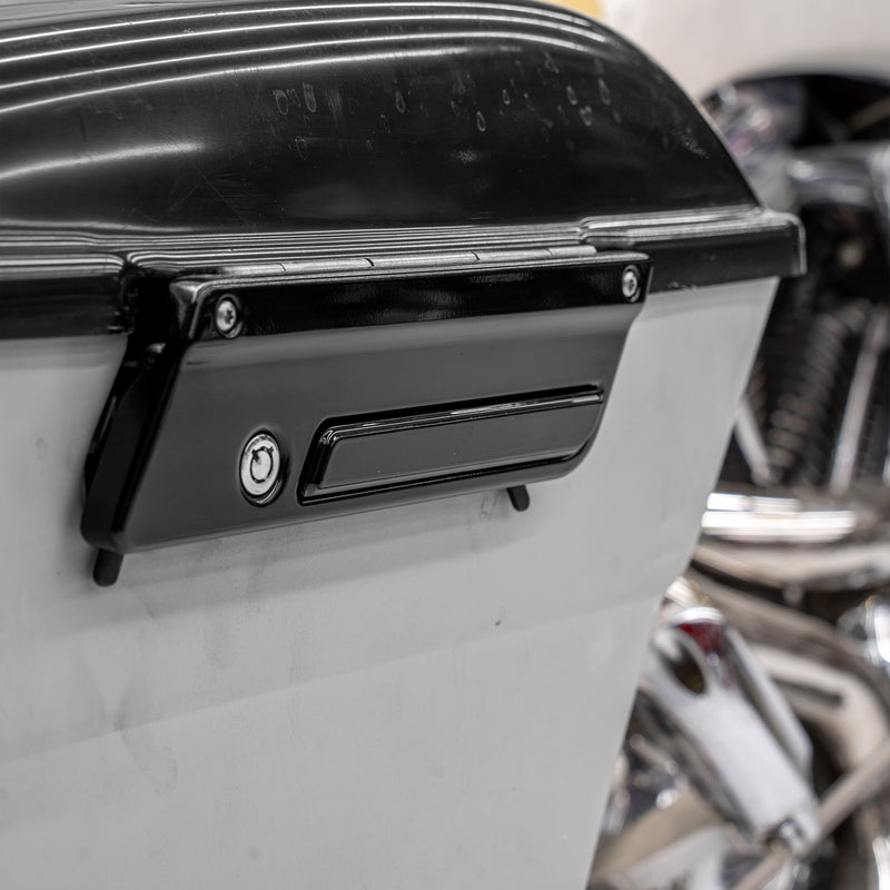 Smooth Black Hinge Insert for 1996-2013 Harley-Davidson Touring Models (Smooth Black - 1996-2013 Touring Models)