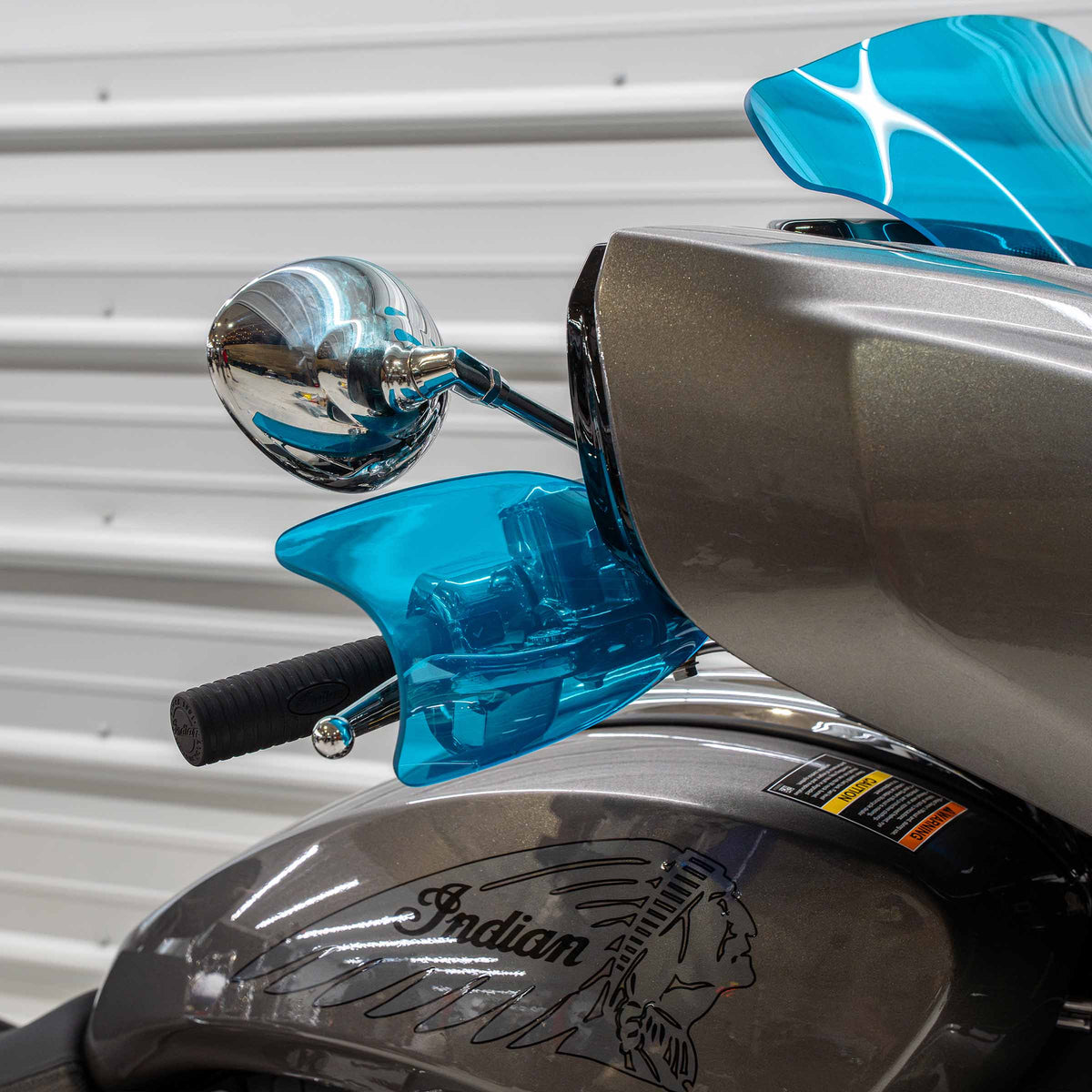 Teal Hand Guards for Indian Motorcycles (Teal)