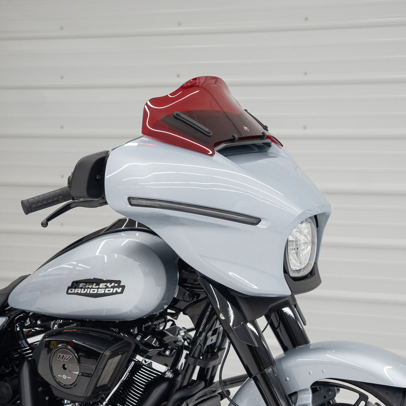 Kolor Windshield for Harley-Davidson 2023.5-2026 FLH (8" Red)
