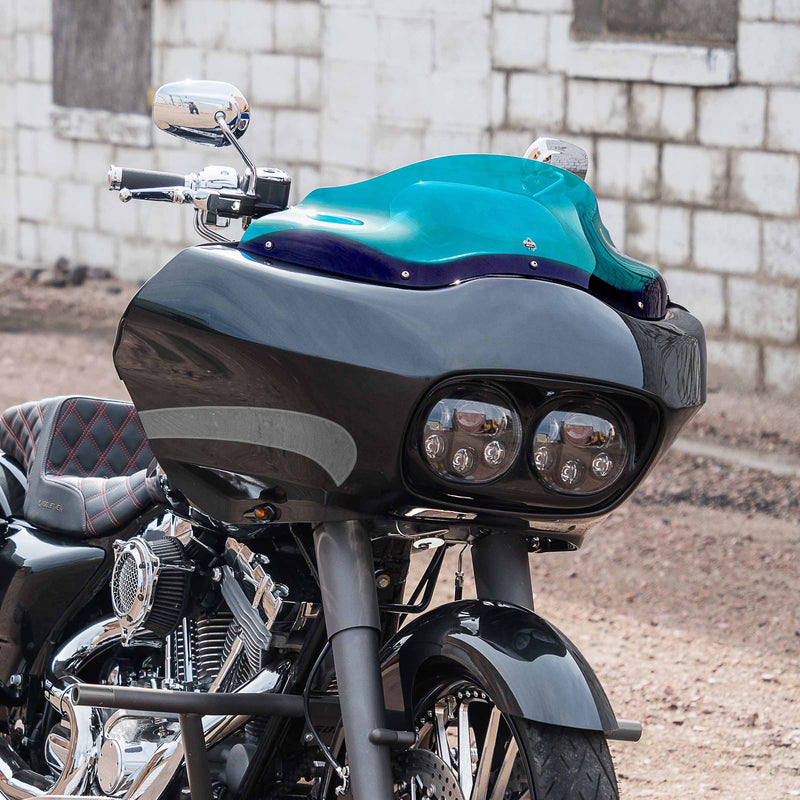 8" Teal Kolor Windshield for Harley-Davidson 1998-2013 Road Glide motorcycle models(8" Teal)