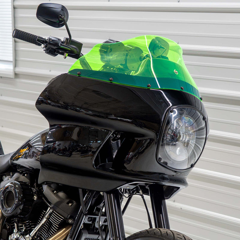 Green Ice Kolor Windshield for Harley-Davidson FXRP Style motorcycle fairings (Green Ice)