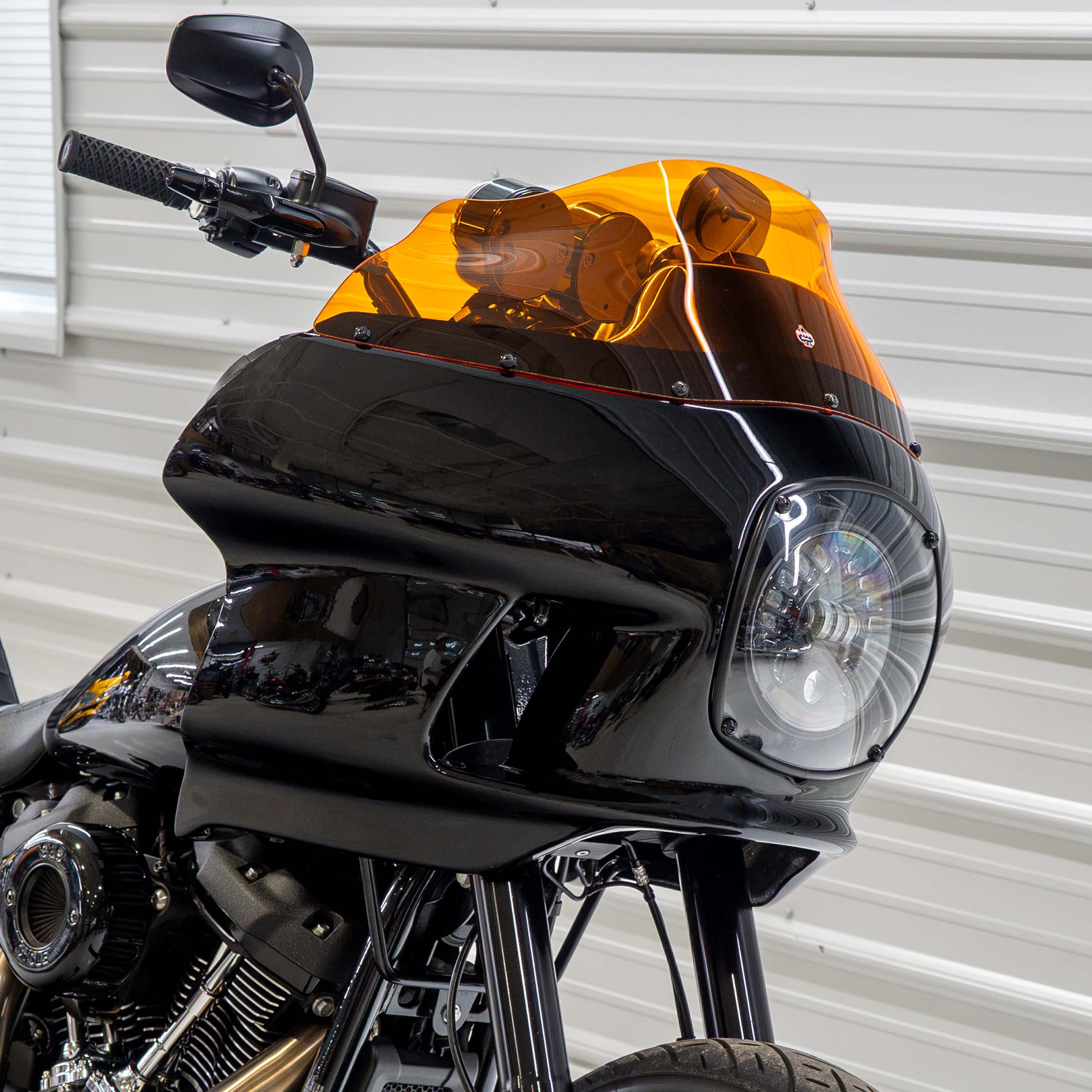 Orange Kolor Windshield for Harley-Davidson FXRP Style motorcycle fairings (Orange)