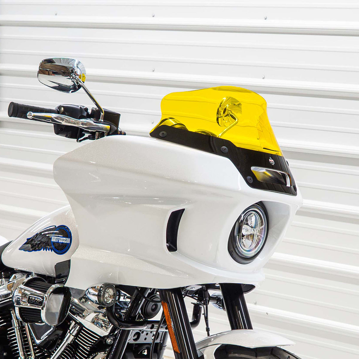 6" Yellow Kolor Windshield for Harley-Davidson Low Rider ST Motorcycles (6" Yellow)