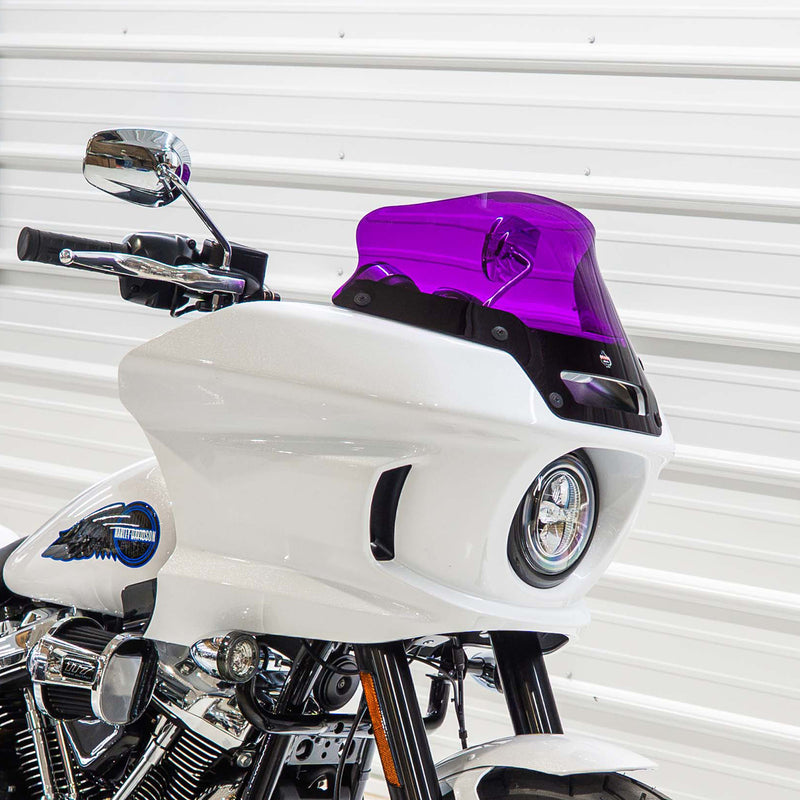 6" Purple Kolor Windshield for Harley-Davidson Low Rider ST Motorcycles (6" Purple)