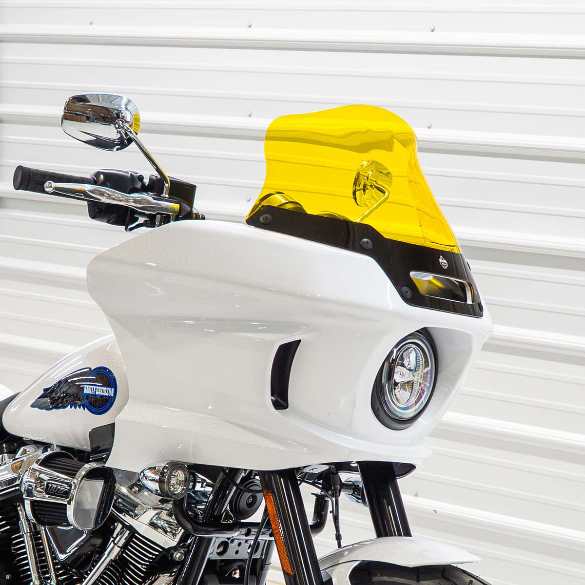 8" Kolor Windshield for Harley-Davidson Low Rider ST Motorcycles (8" Yellow)