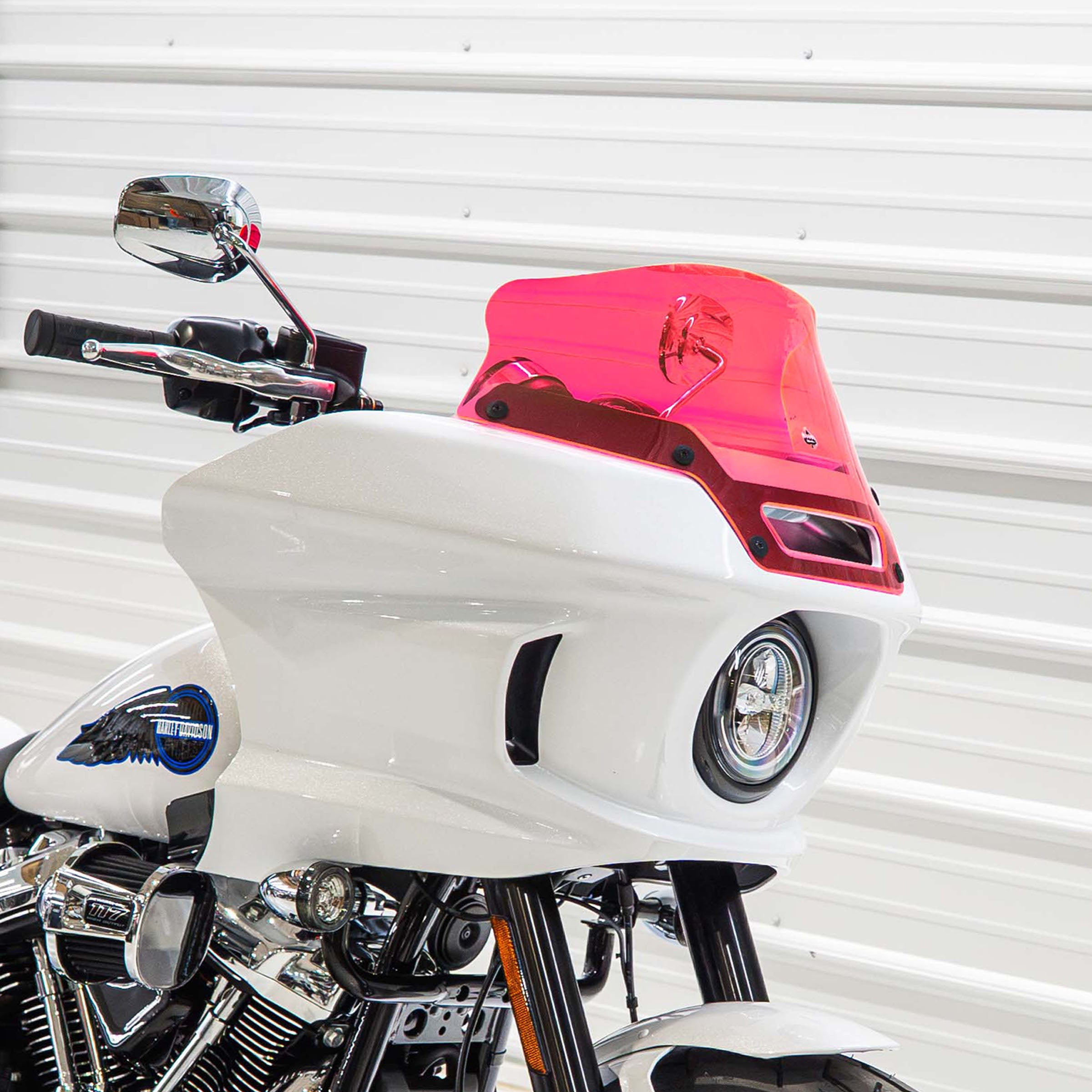 6" Pink Ice Kolor Windshield for Harley-Davidson Low Rider ST Motorcycles (6" Pink Ice)