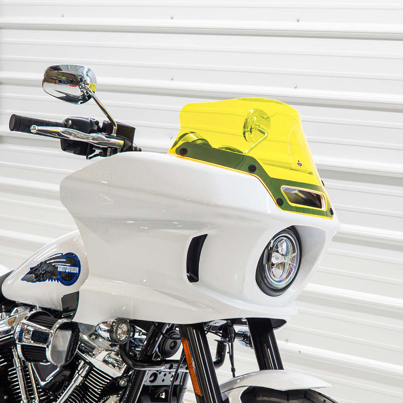 6" Yellow Ice Kolor Windshield for Harley-Davidson Low Rider ST Motorcycles (6" Yellow Ice)