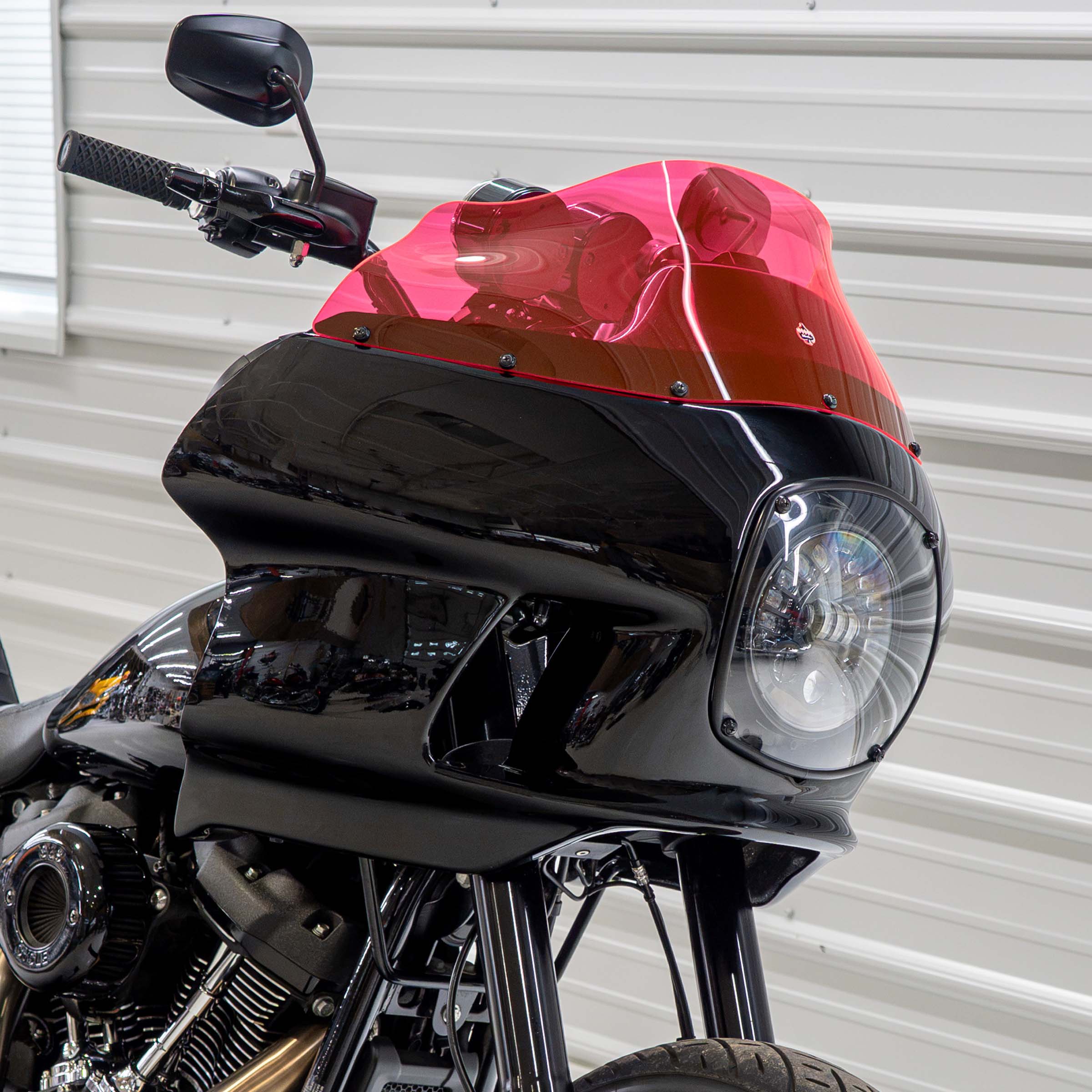 Pink Ice Kolor Windshield for Harley-Davidson FXRP Style motorcycle fairings (Pink Ice)