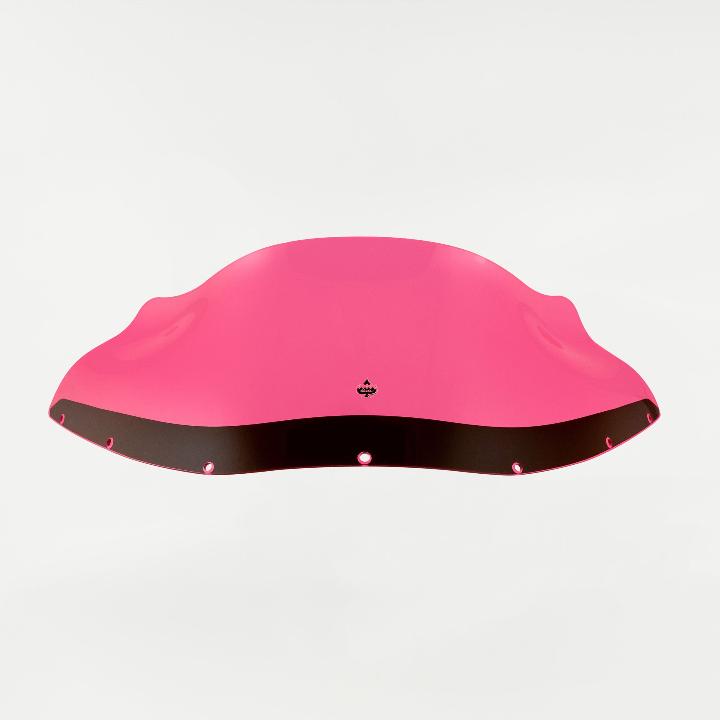Front view of Pink Ice Kolor Windshield for Harley-Davidson FXRP Style motorcycle fairings (Pink Ice)